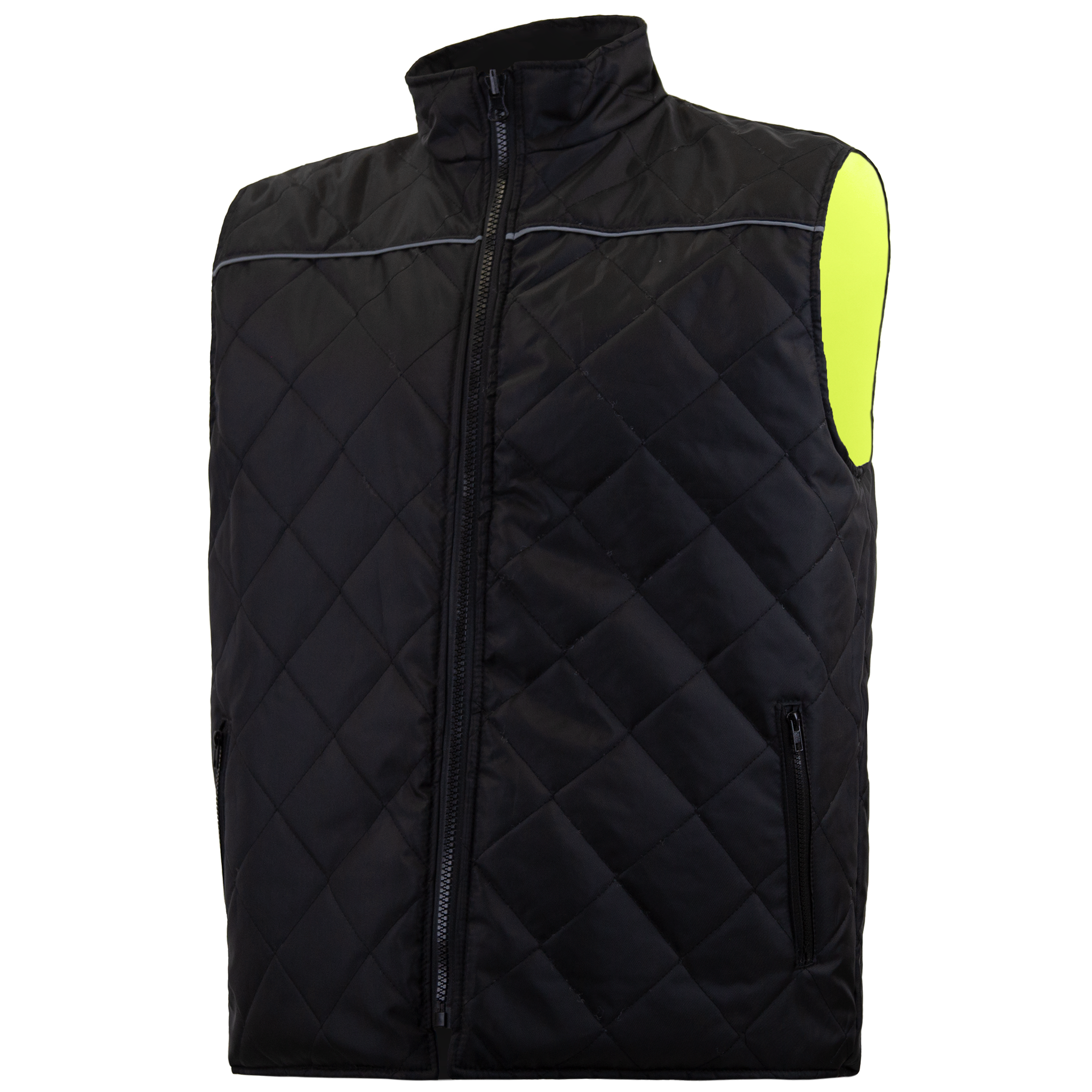 Hi-Vis X-Back Reversible Insulated Safety Vest with Reflective Strips