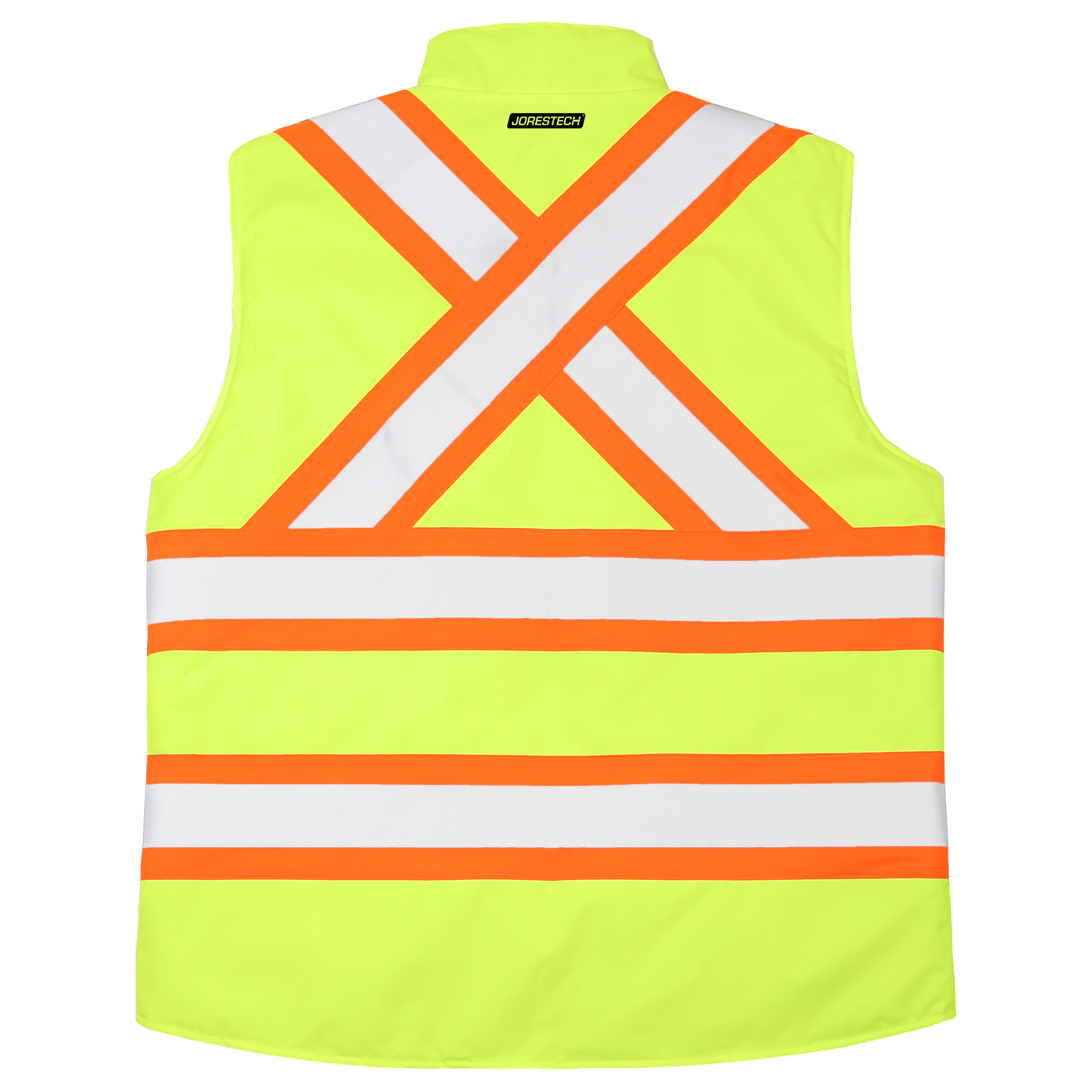 Hi-Vis X-Back Reversible Insulated Safety Vest with Reflective Strips