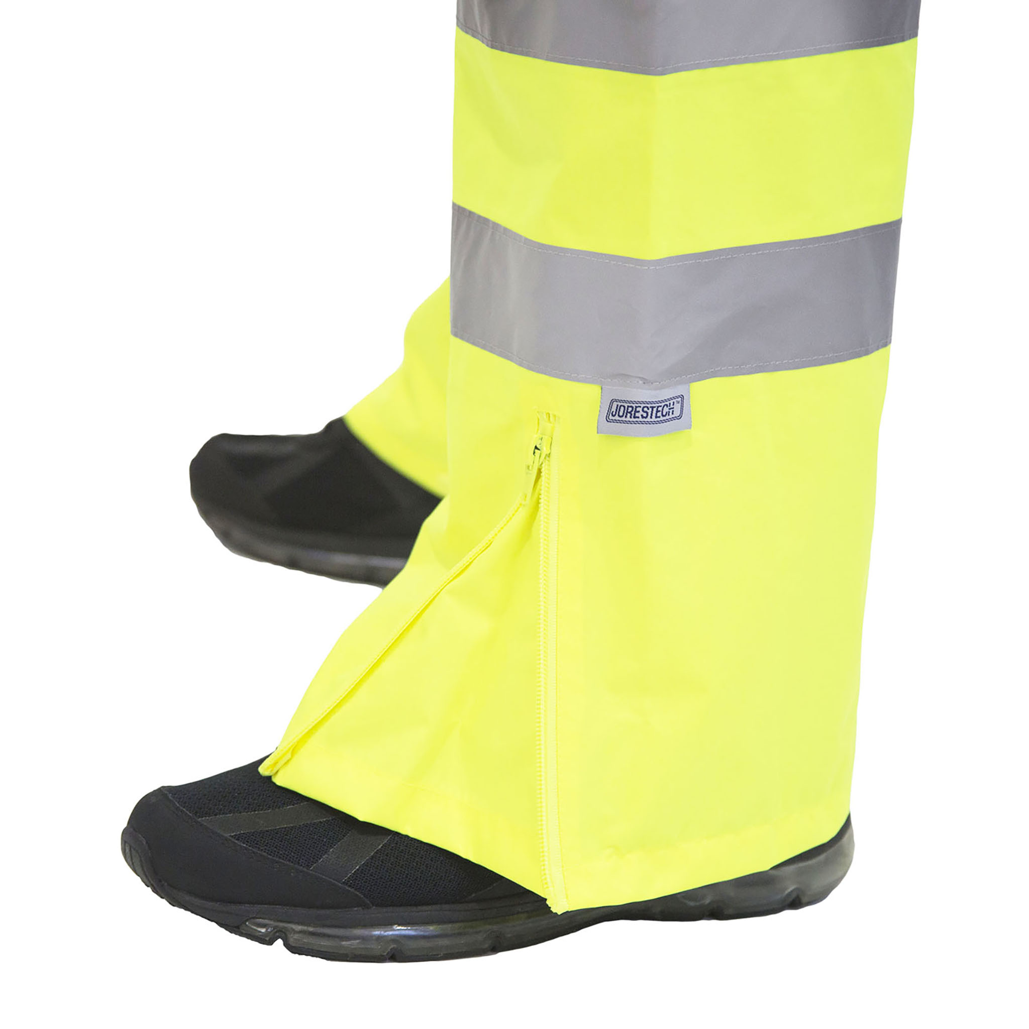 Hi-Vis Yellow Rain Pants with Reflective Strips