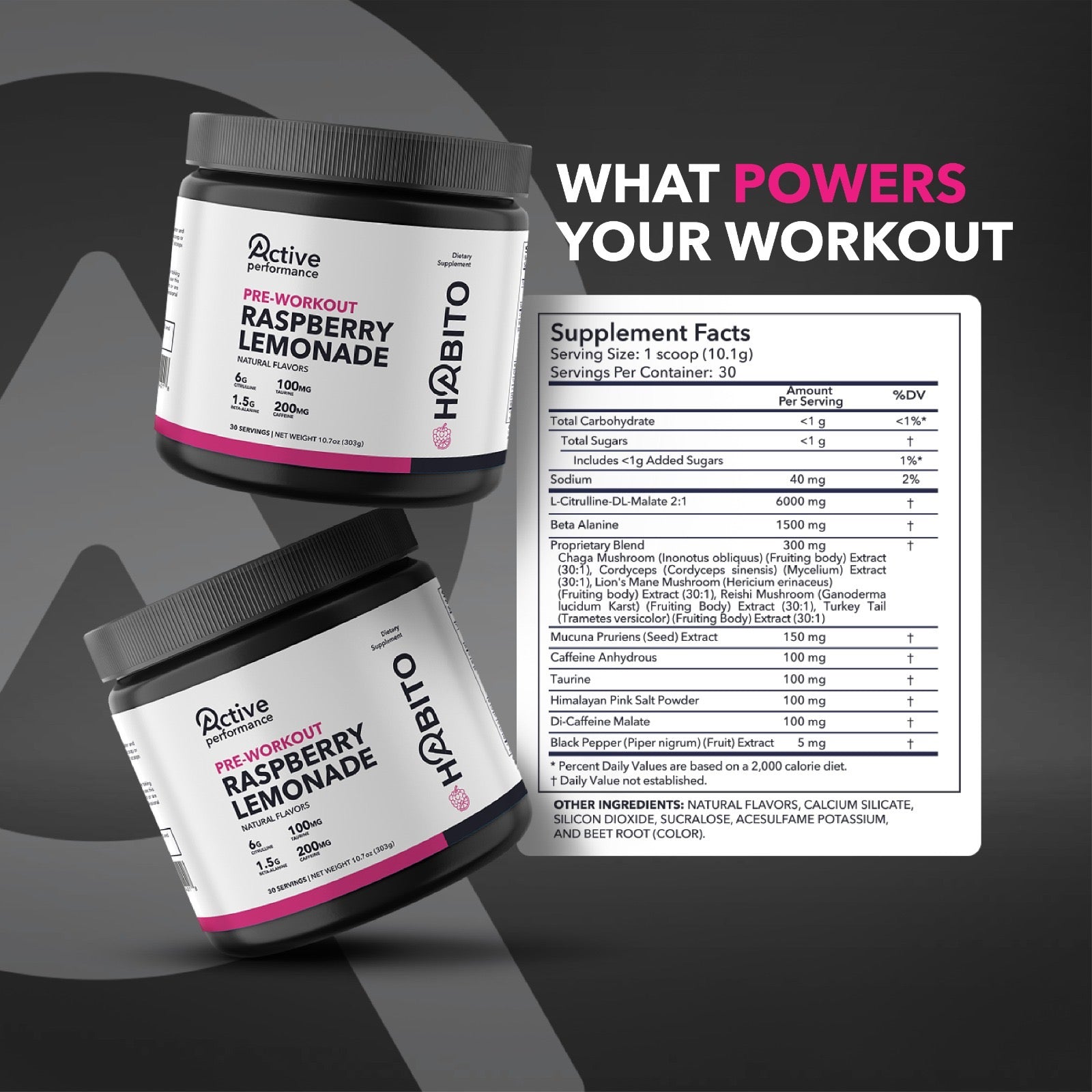 HABITO Pre-Workout – Zero Sugar Performance Formula (30 Servings)