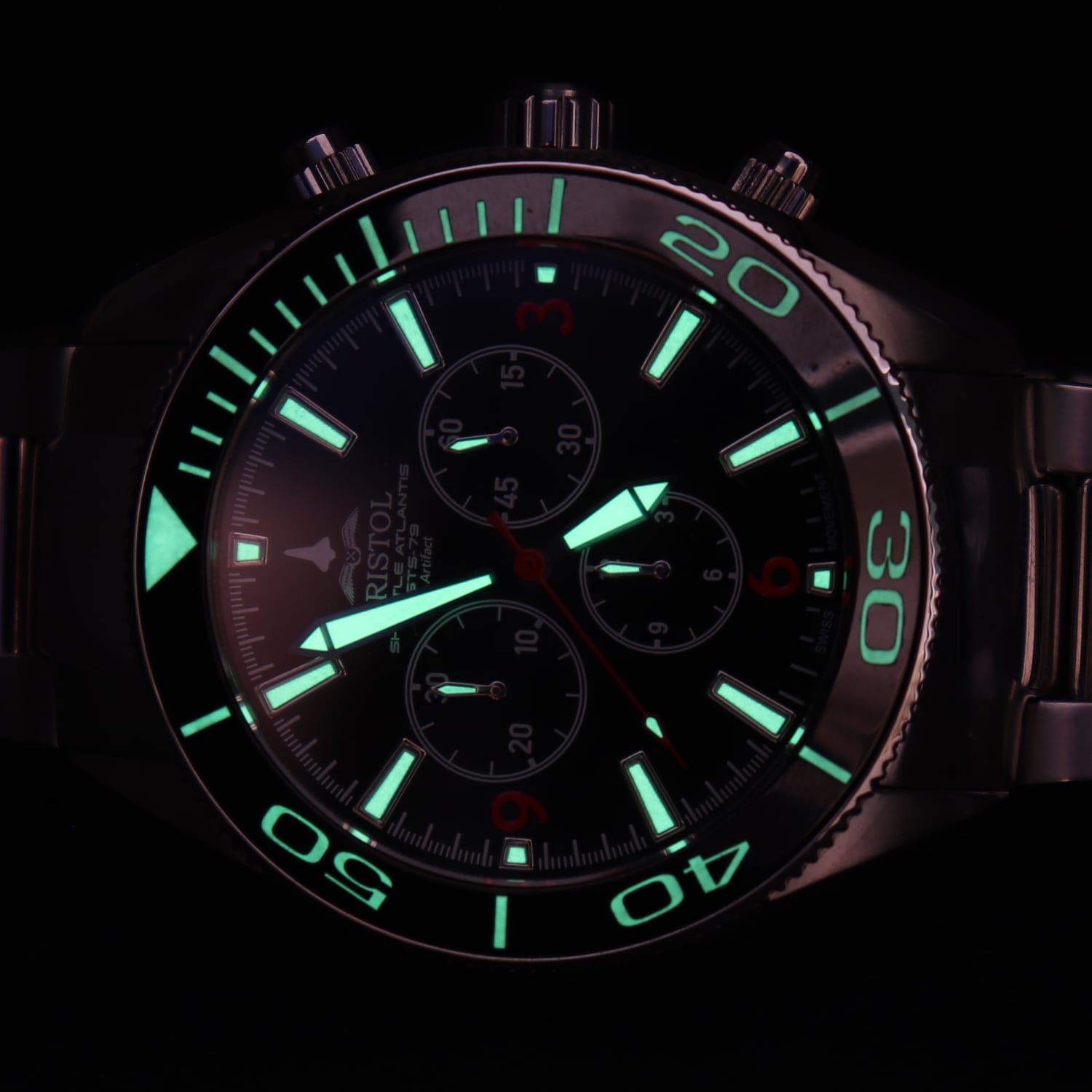 Space Shuttle Atlantis Tribute - Stainless Steel, White Dial