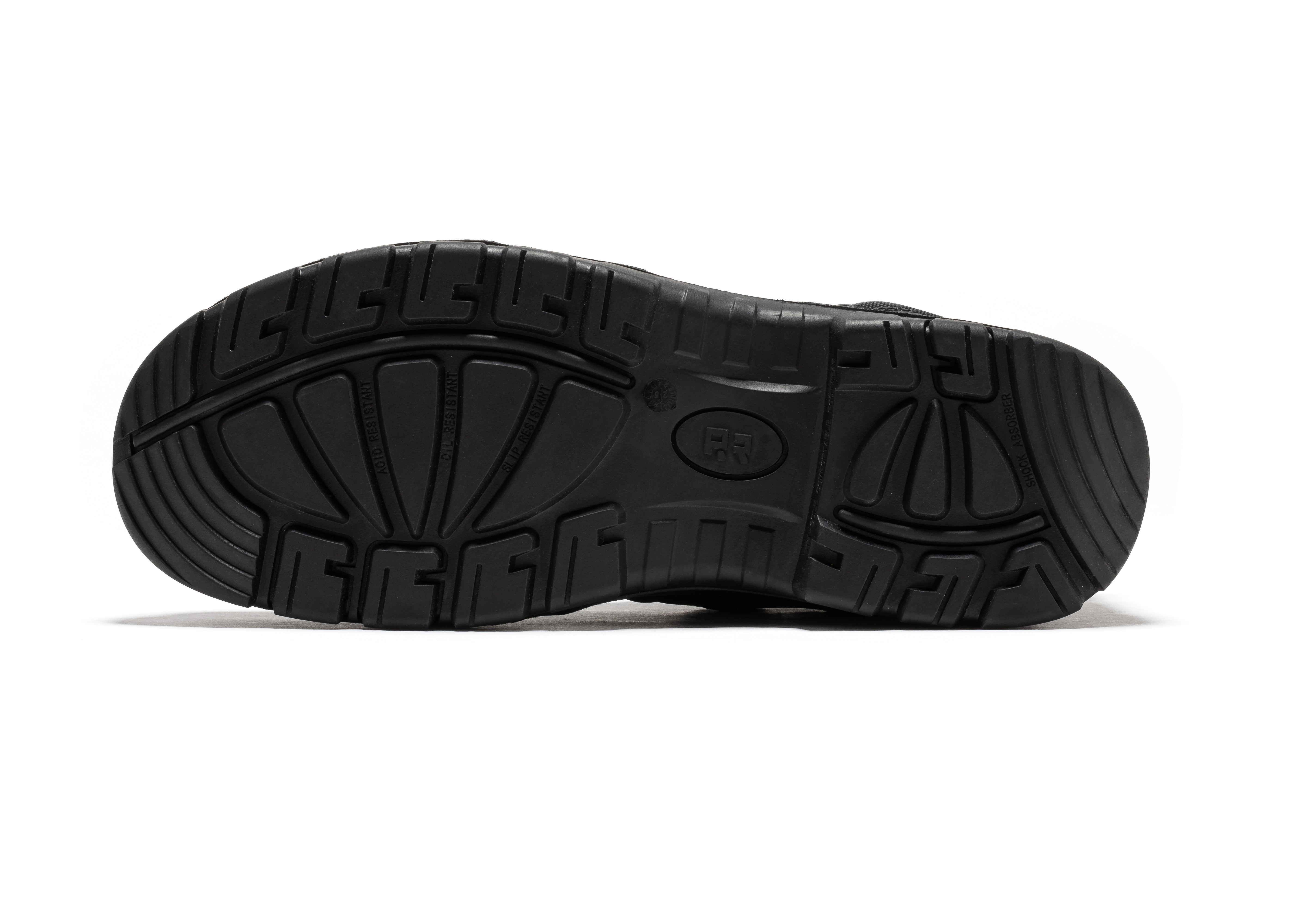 ROCKROOSTER Avalon Black 6 Inch Zip-sided Composite toe Leather Work Boots CP213BK