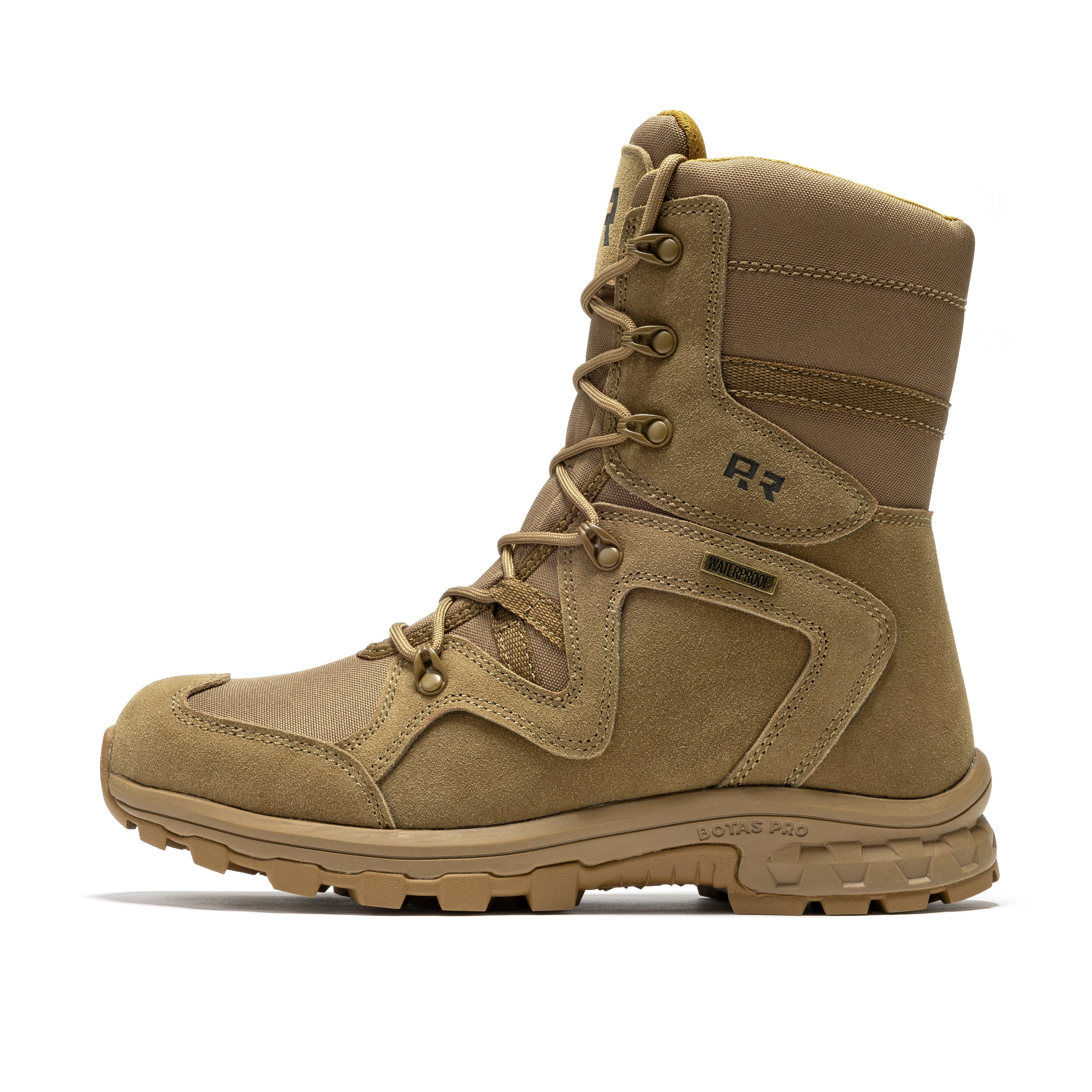 ROCKROOSTER Colmar Coyote 8 inch Suede Leather Waterproof Tactical & Military Boots AB520