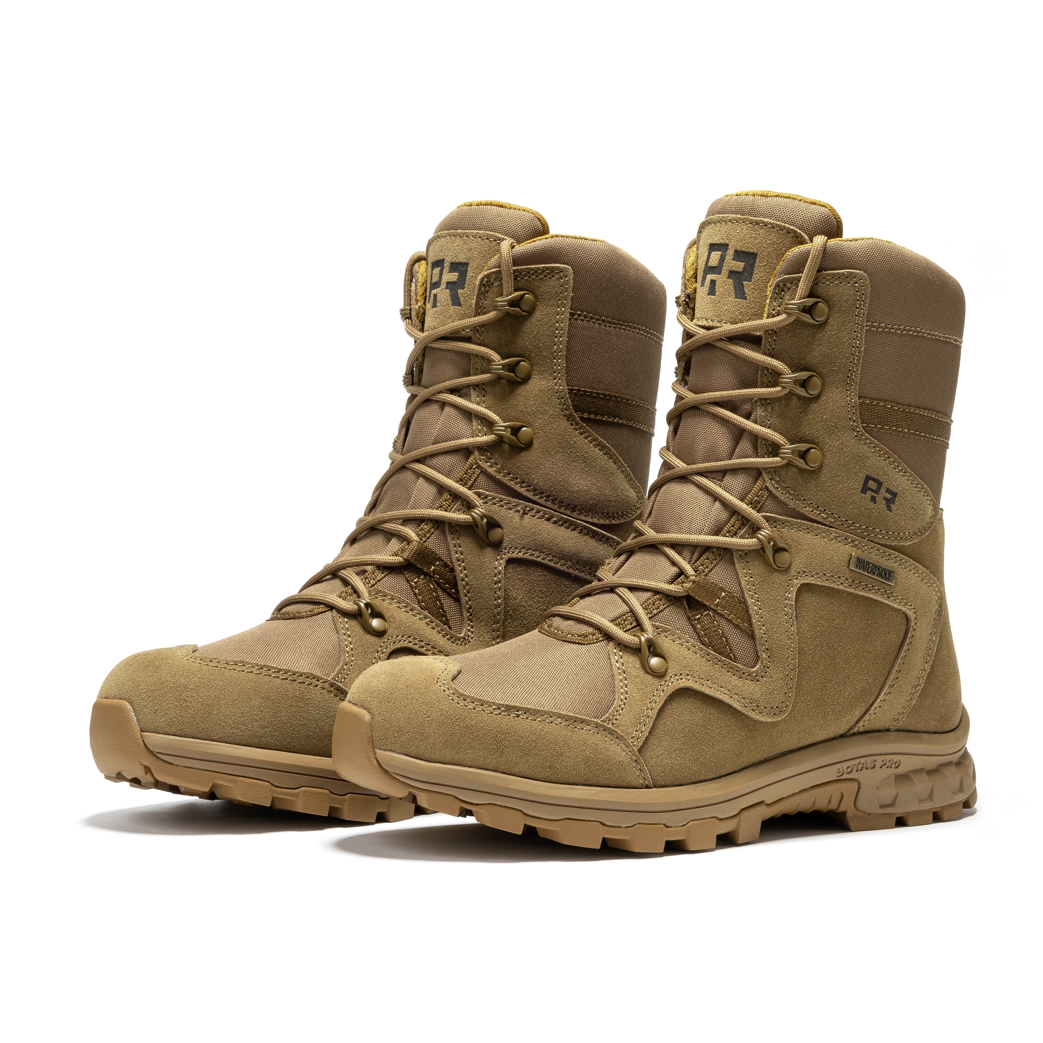 ROCKROOSTER Colmar Coyote 8 inch Suede Leather Waterproof Tactical & Military Boots AB520