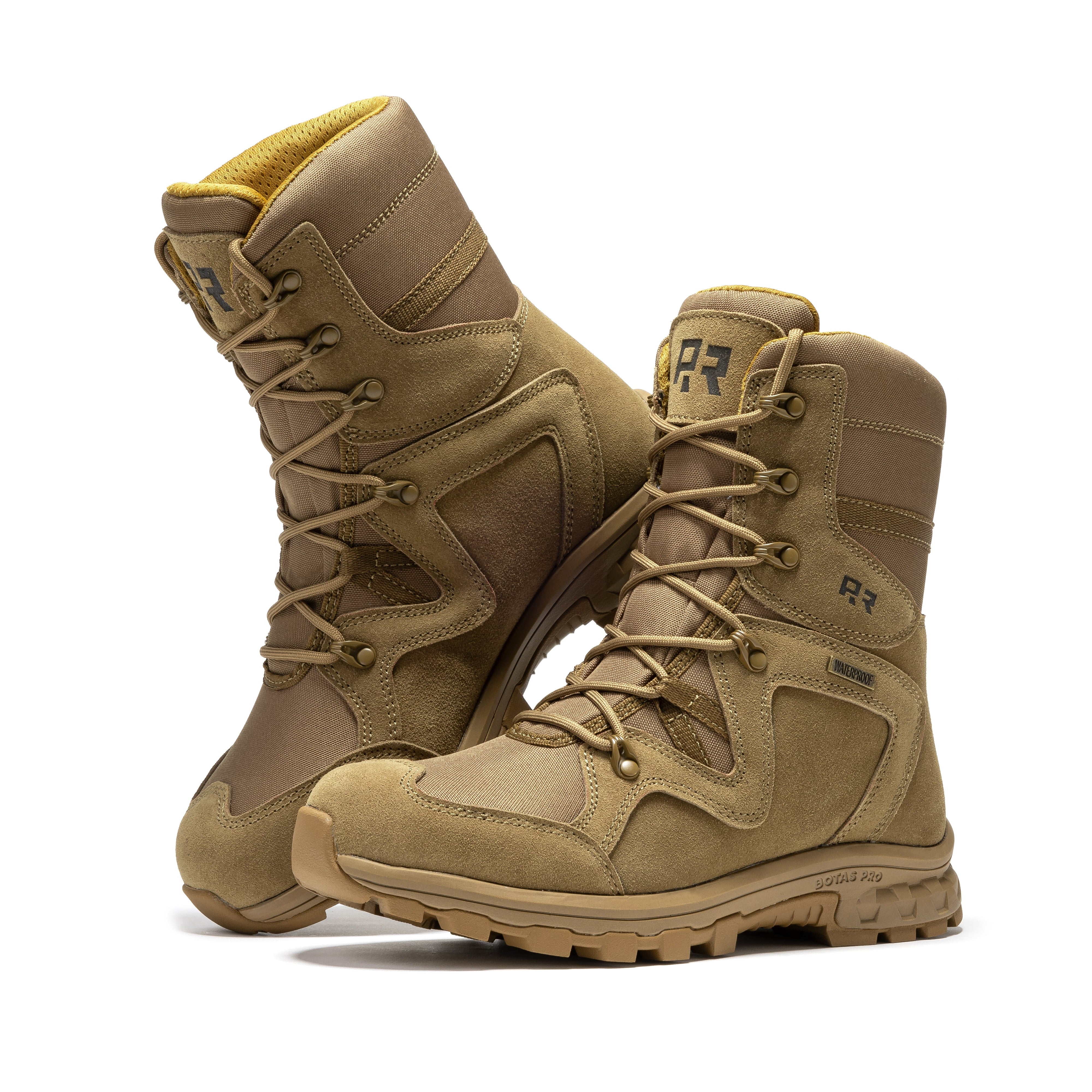 ROCKROOSTER Colmar Coyote 8 inch Suede Leather Waterproof Tactical & Military Boots AB520