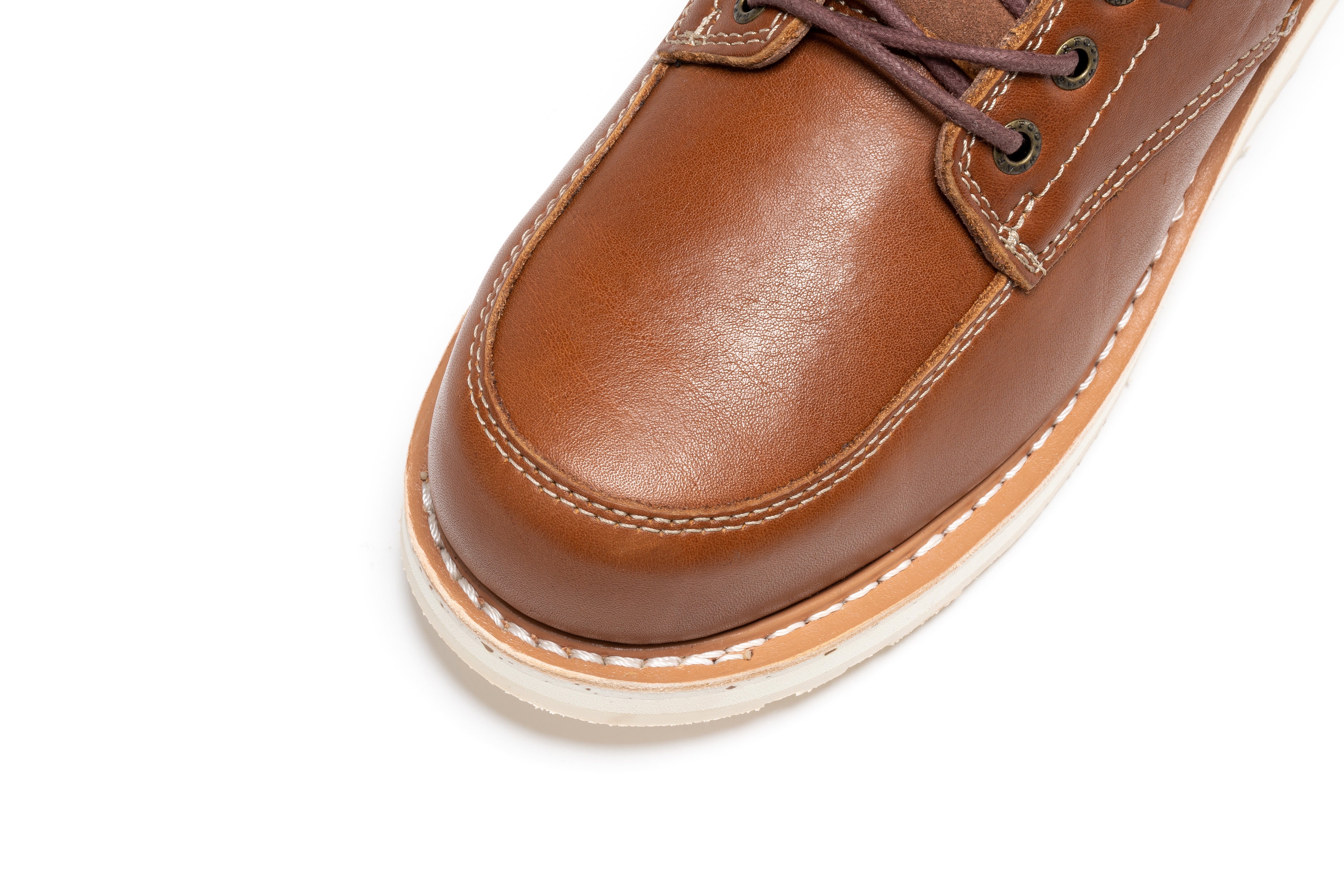 ROCKROOSTER Edgewood Men's 6 Inch Black Steel Toe Wedge Work Boots SAP610BK