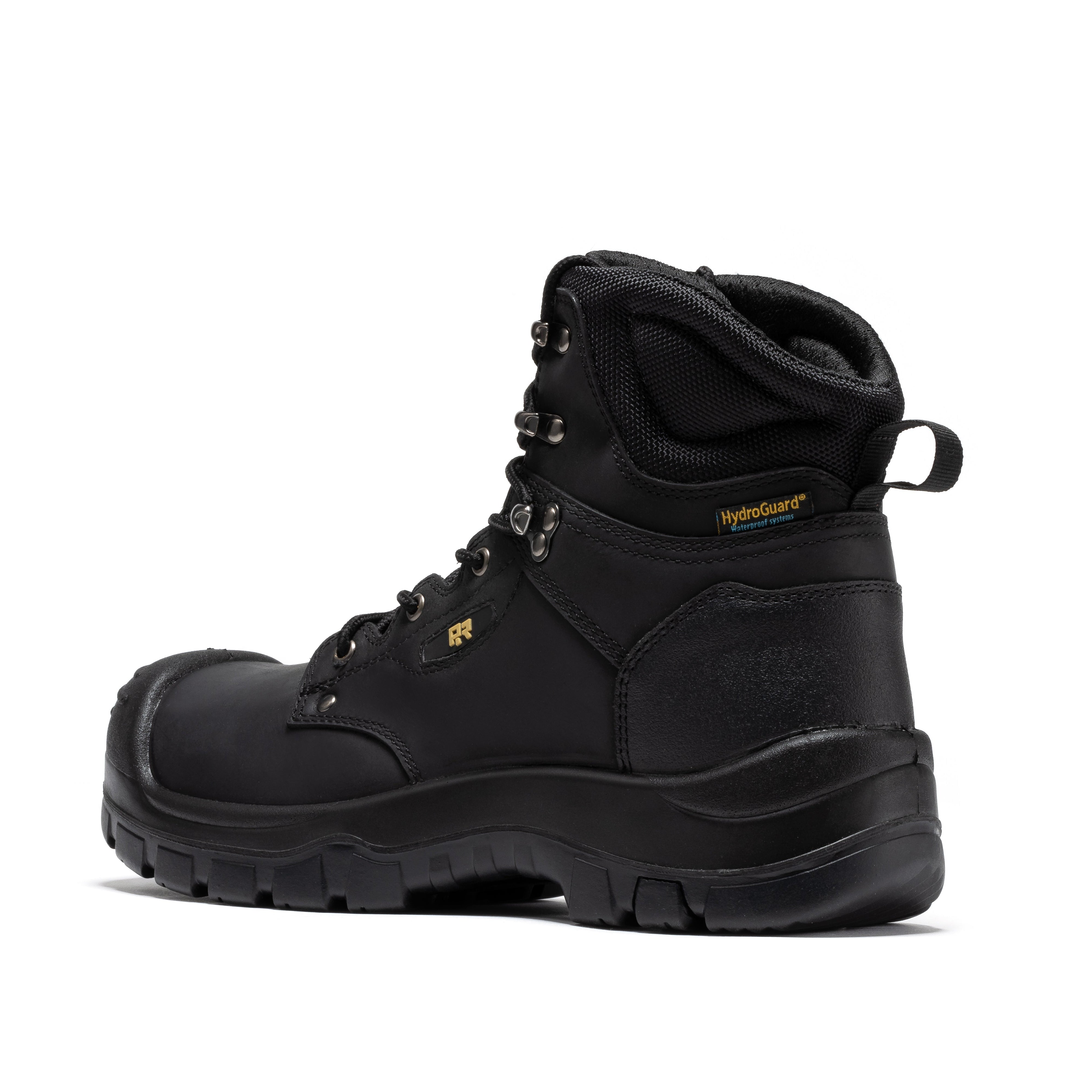 ROCKROOSTER Woodland Black 6 inch Waterproof Composite Toe Leather Work Boots AK662
