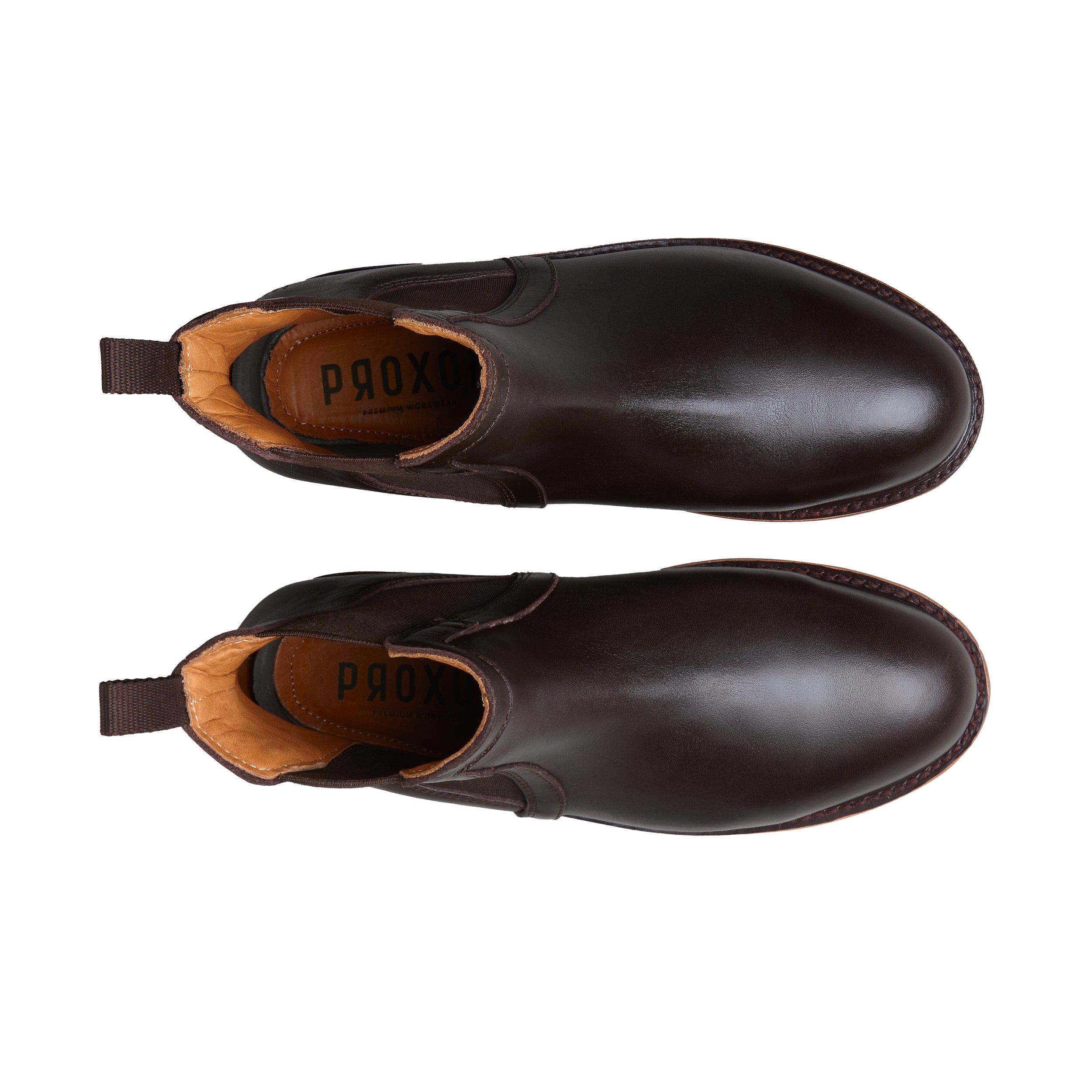 WOMEN STEEL TOE CHELSEA BOOT ICON BROWN