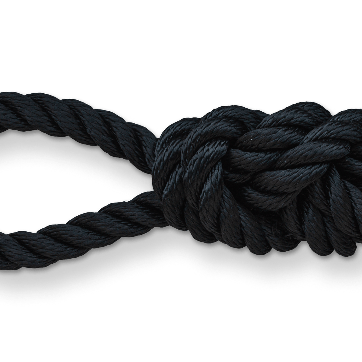3-Strand Black Polyester Rope (Aircraft Chock Rope) – The Crew Hangar