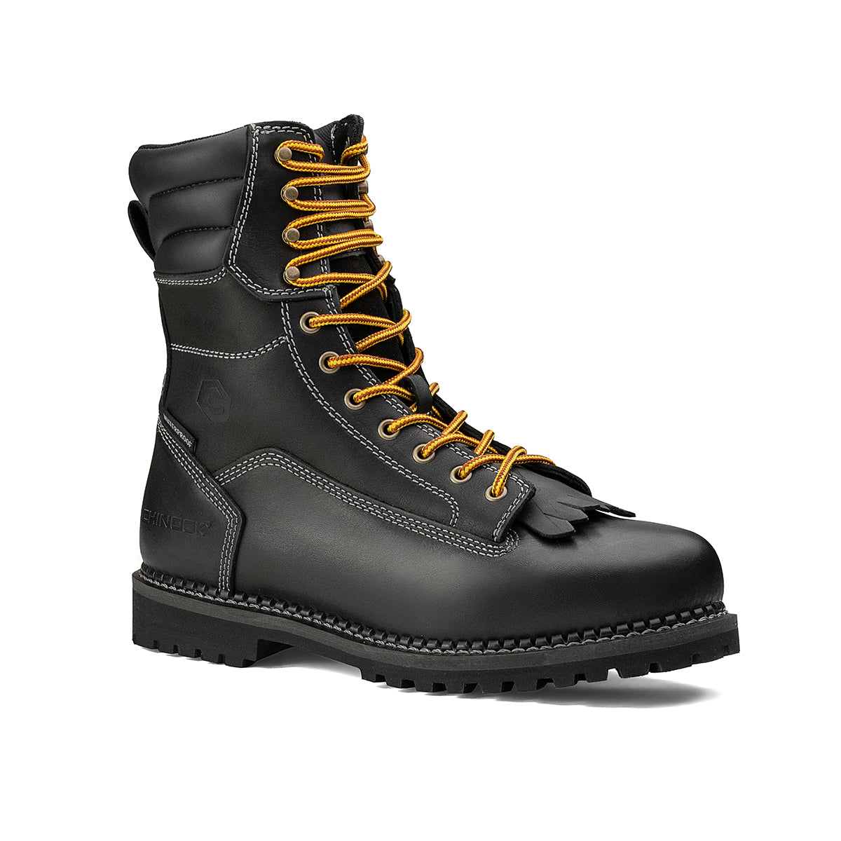 Logger 8” Men’s Waterproof Work Boot for Men - Black (by Chinook® Footwear)