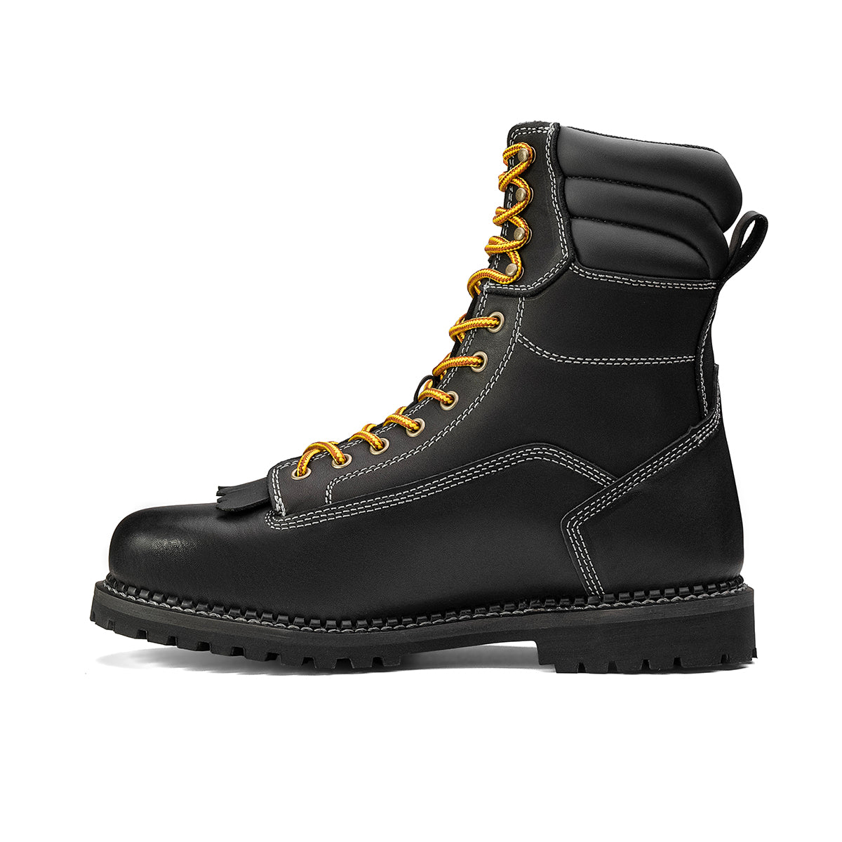 Logger 8” Men’s Waterproof Work Boot for Men - Black (by Chinook® Footwear)