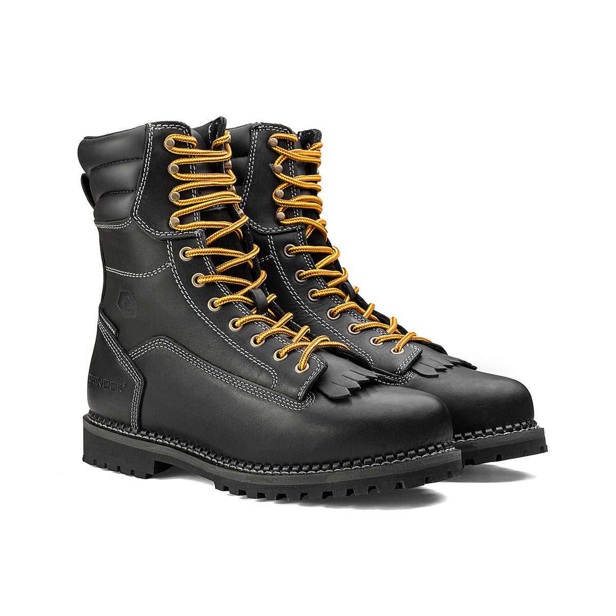 Logger 8” Men’s Waterproof Work Boot for Men - Black (by Chinook® Footwear)