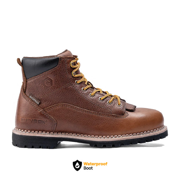 Logger 6” Men’s Waterproof Work Boot - Brown (by Chinook® Footwear)