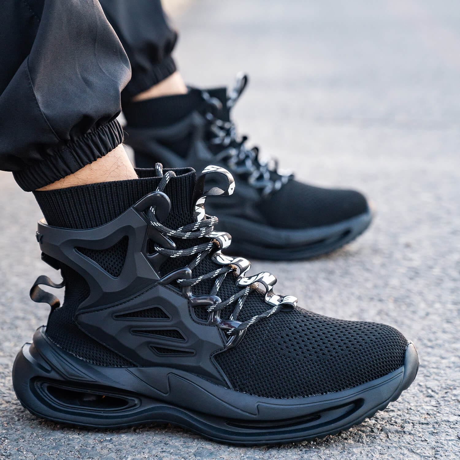 Maven Men's High-Top Steel Toe Work Shoes