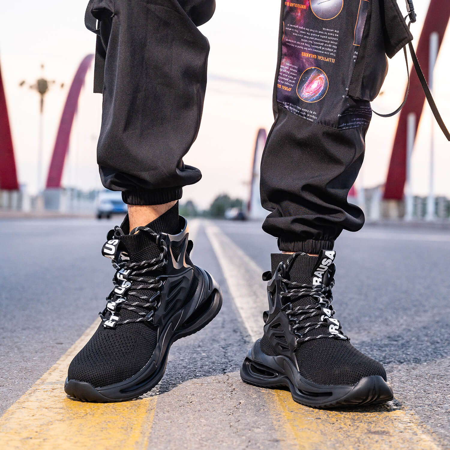 Maven Men's High-Top Steel Toe Work Shoes