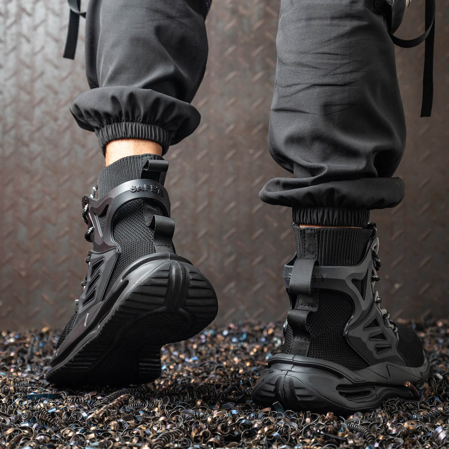 Maven Men's High-Top Steel Toe Work Shoes