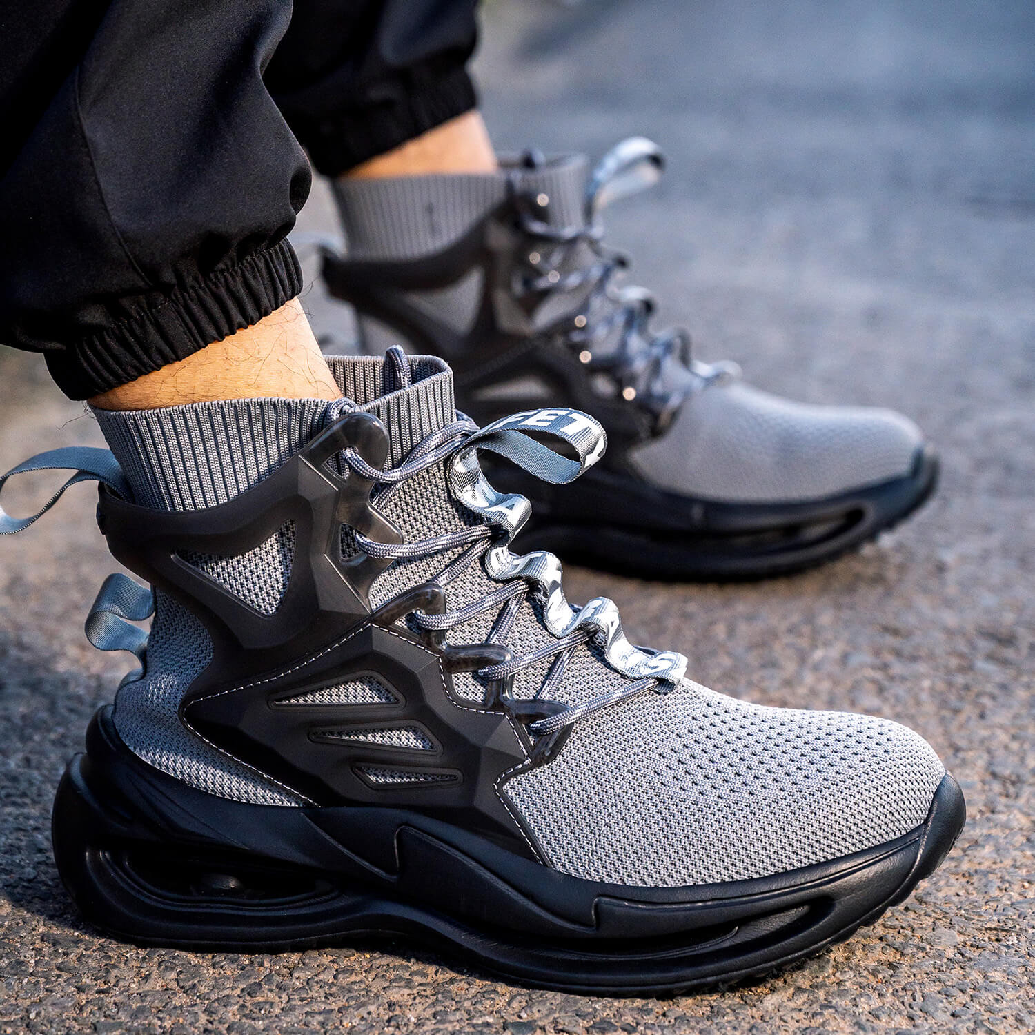 Maven Men's High-Top Steel Toe Work Shoes