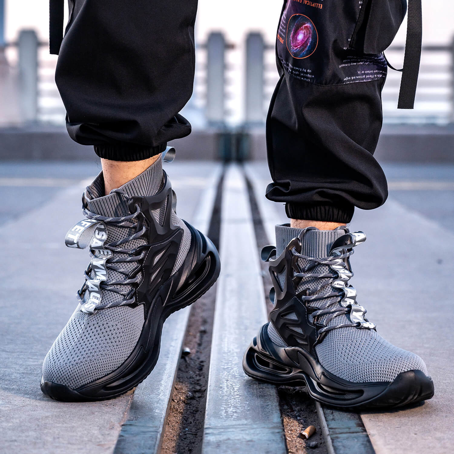 Maven Men's High-Top Steel Toe Work Shoes