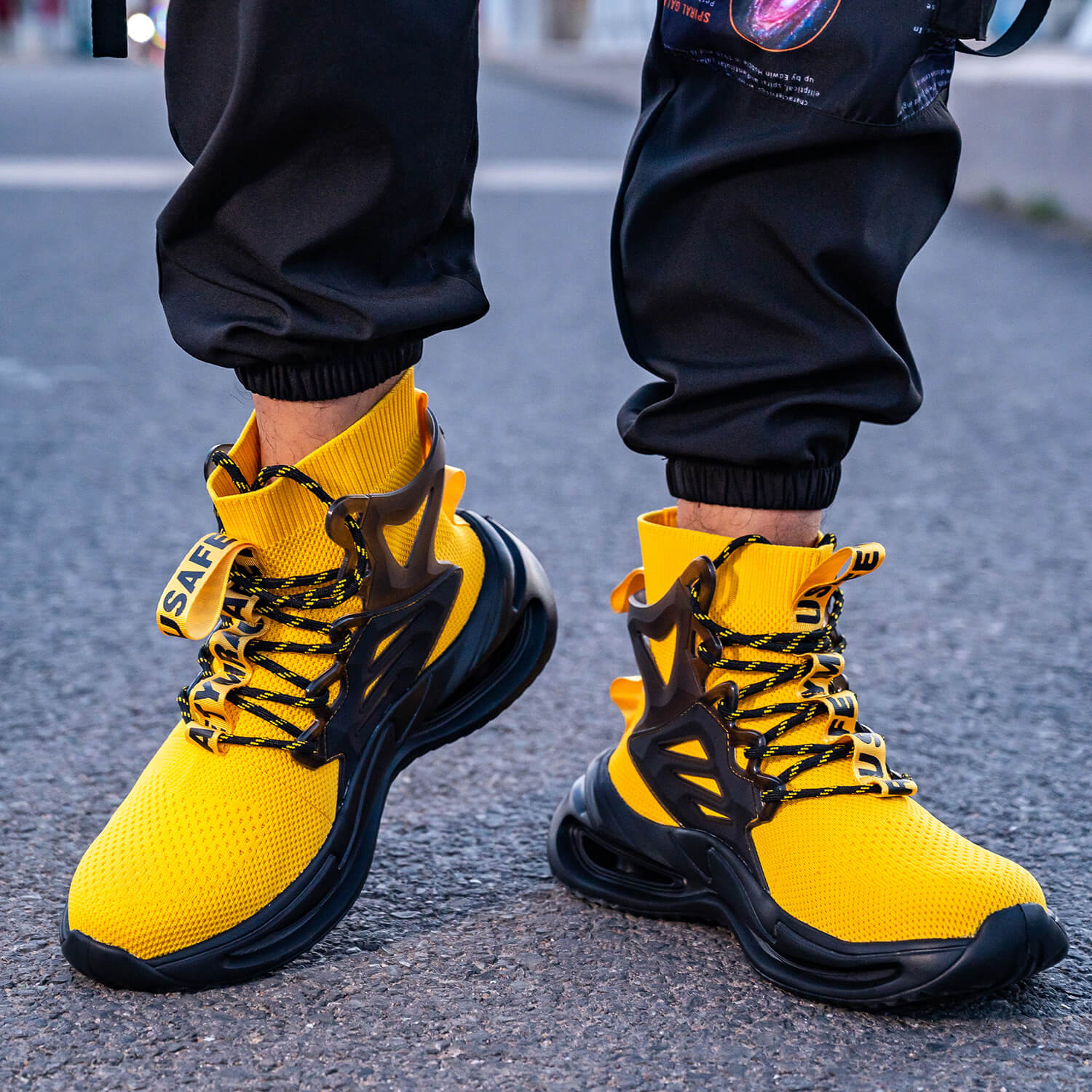 Maven Men's High-Top Steel Toe Work Shoes