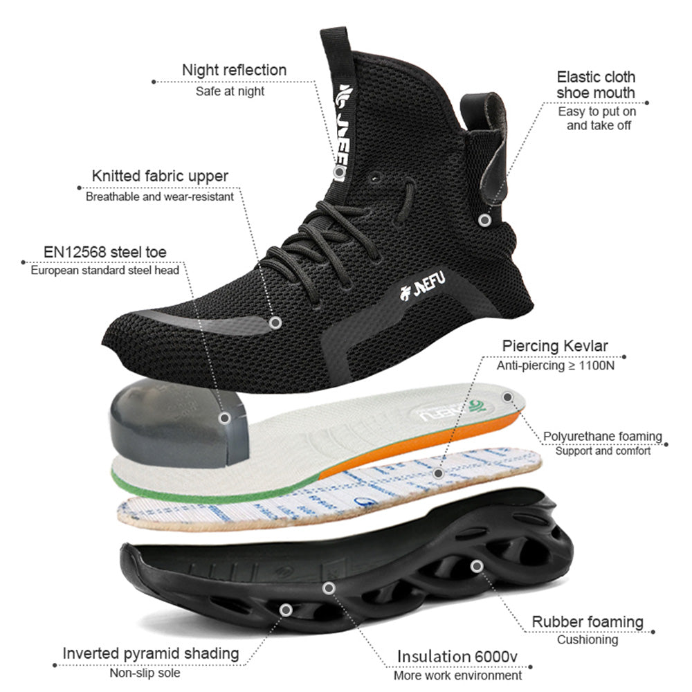 Maven Comfortable Lightweight Steel Toe Shoes