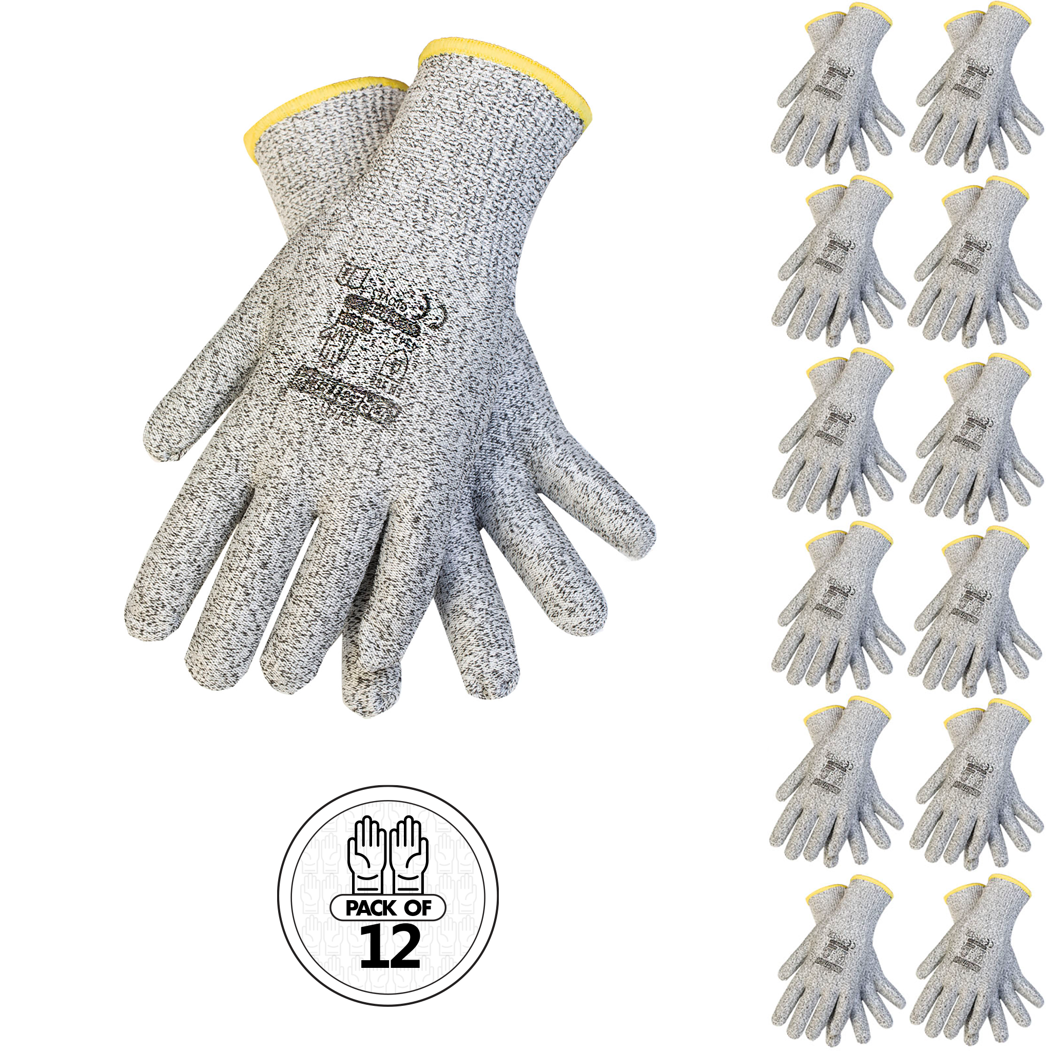 Multi-Purpose Safety Work Gloves – Pack of 12