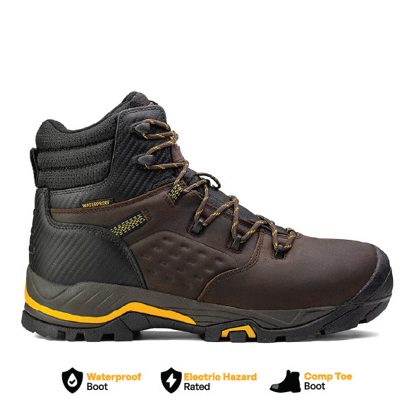 Olympic 6" Composite Toe Waterproof Work Boot – Brown (by Chinook® Footwear)