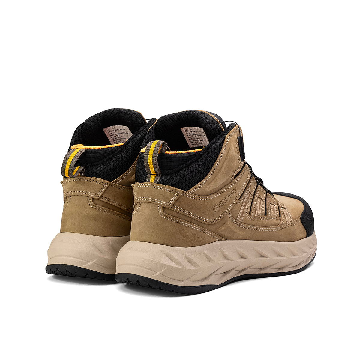 Composite Toe Work Boots - Durable Leather Safety Shoes | Slip Resistant, Lace Lock