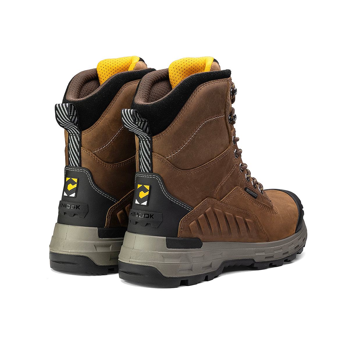 Wildwood 8” Waterproof Composite Toe Brown Boot - Made in USA (by Chinook® Footwear)