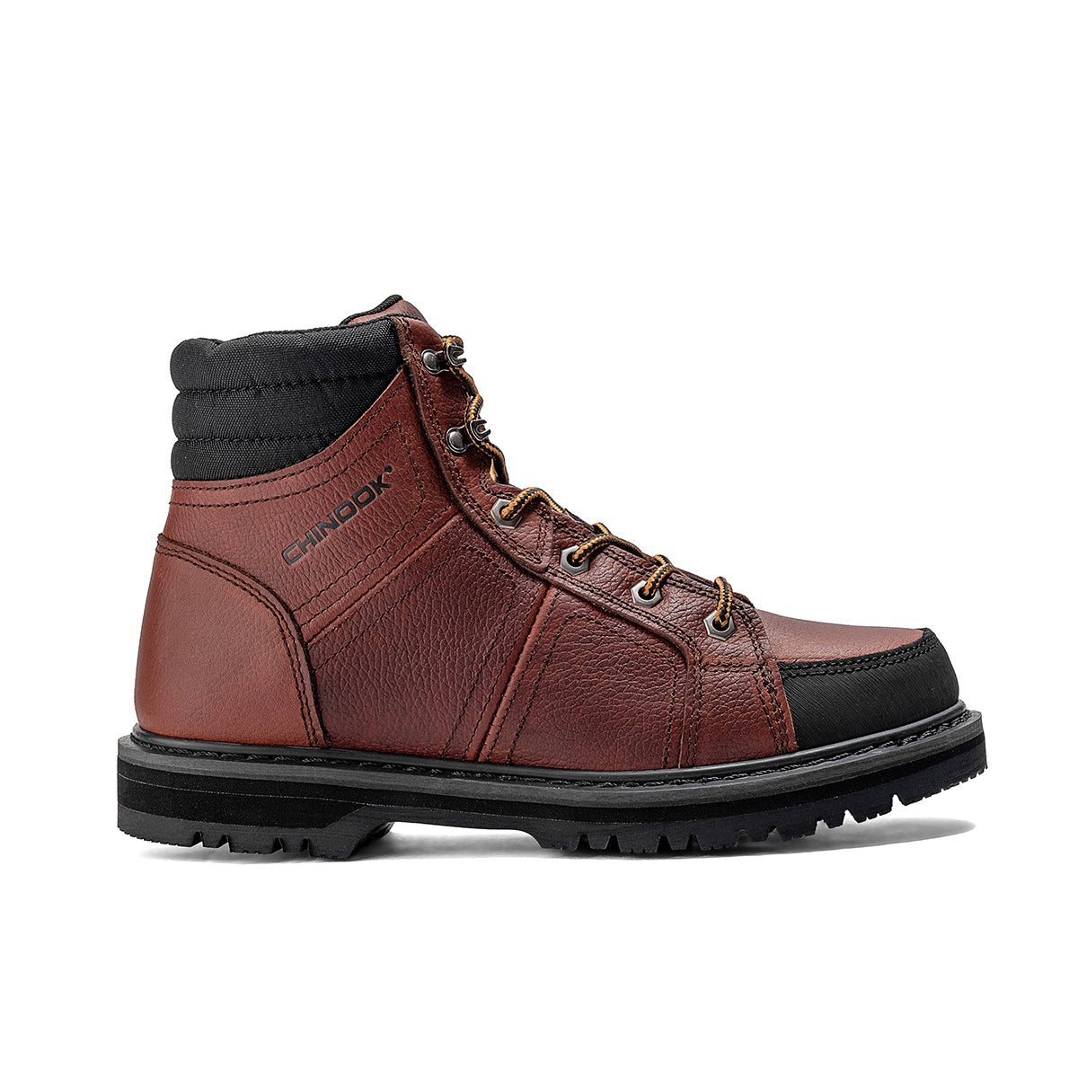 Contractor 6" Soft Toe Leather Work Boot – Brown (by Chinook® Footwear)
