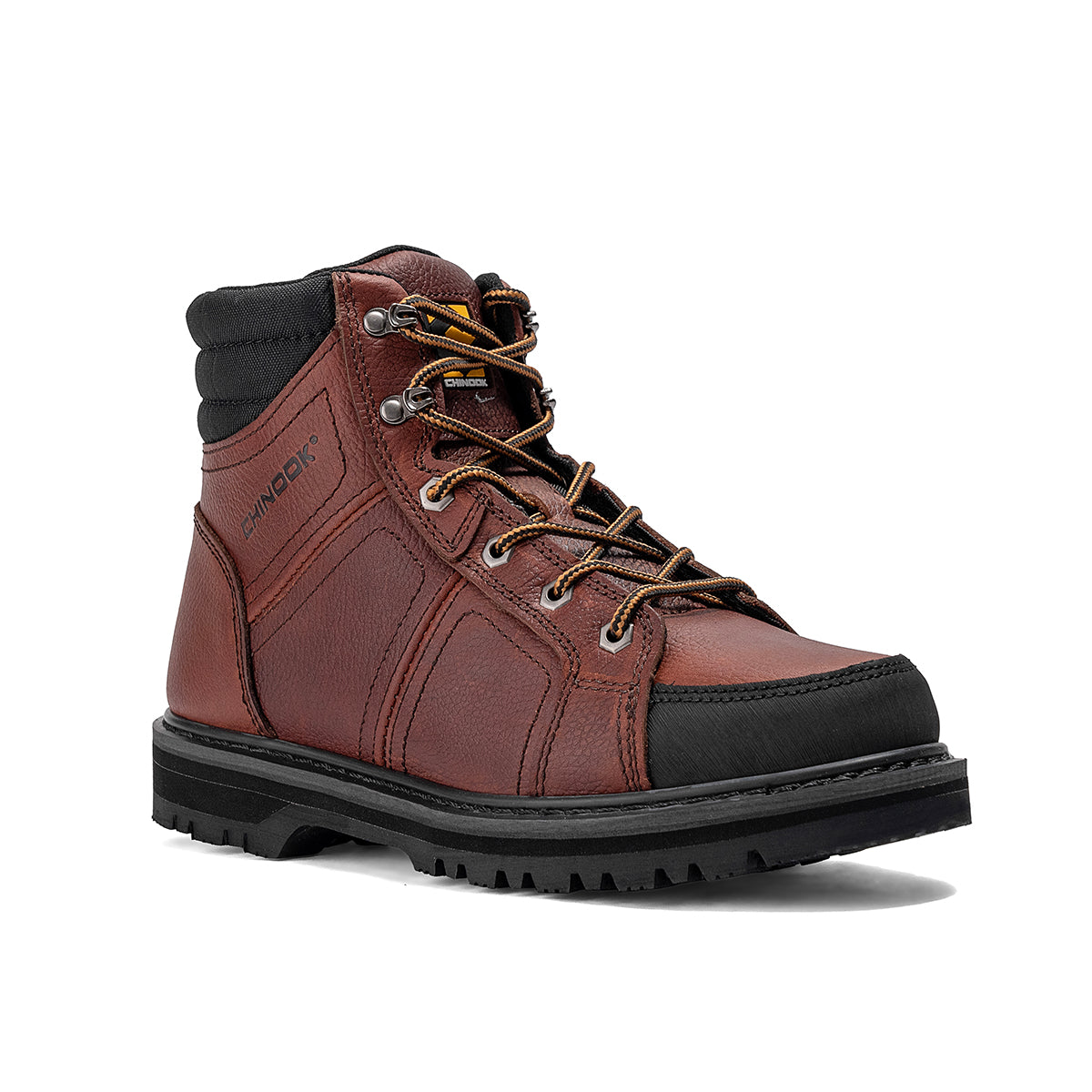 Contractor 6" Soft Toe Leather Work Boot – Brown (by Chinook® Footwear)