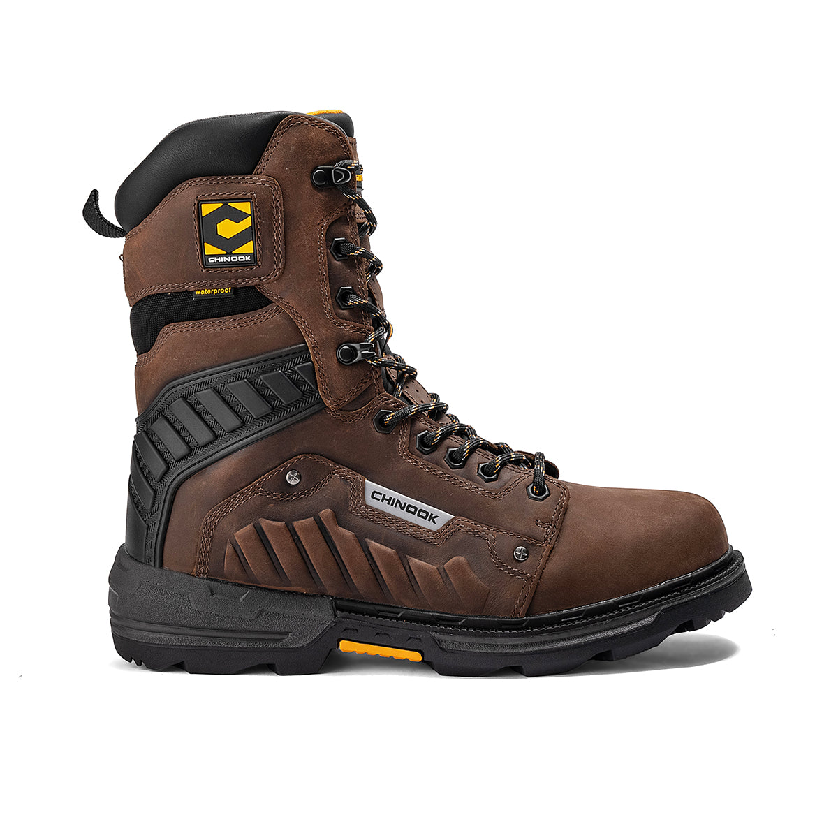 Scorpion 9” Plain Toe Waterproof Work Boot – Brown (by Chinook® Footwear)