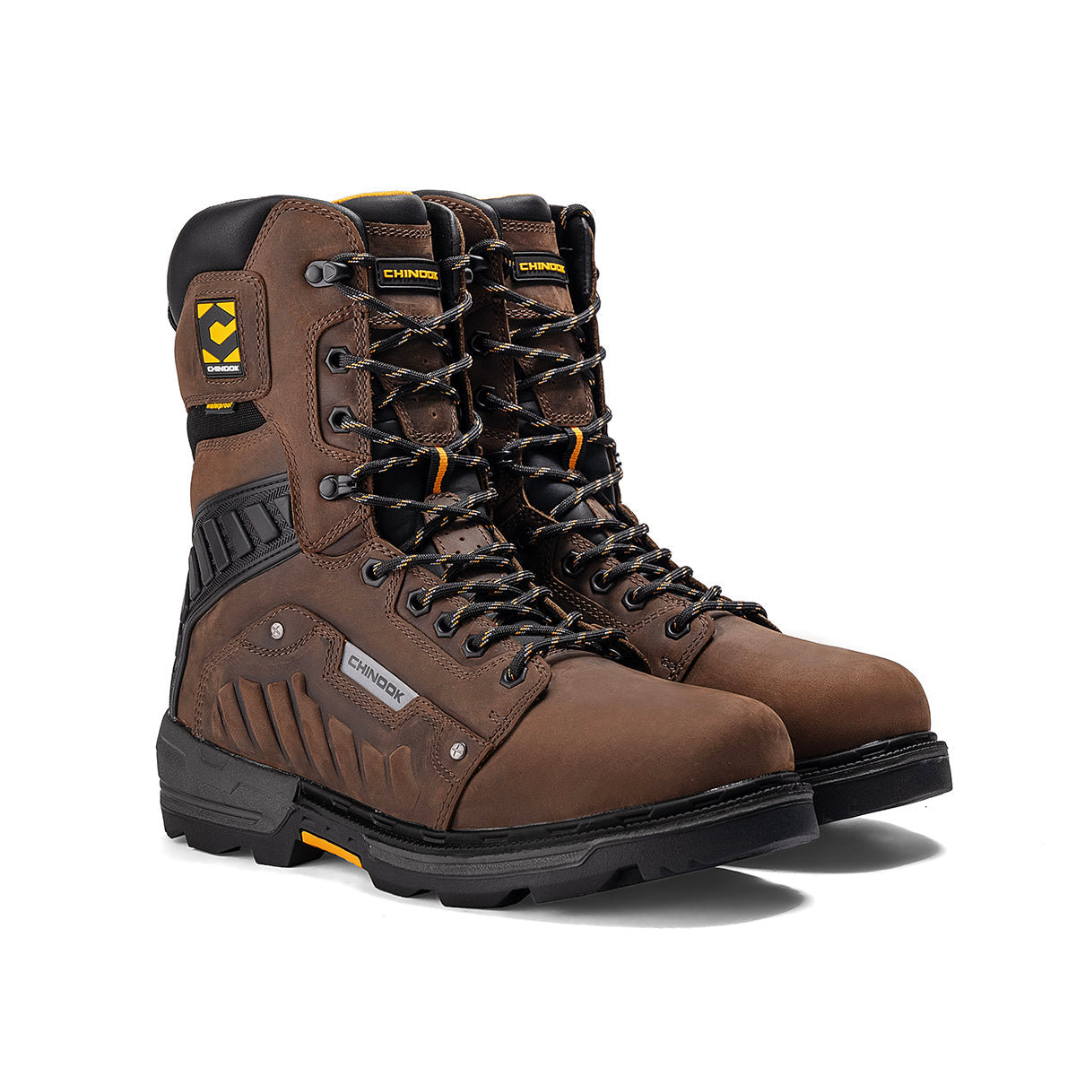 Scorpion 9” Plain Toe Waterproof Work Boot – Brown (by Chinook® Footwear)