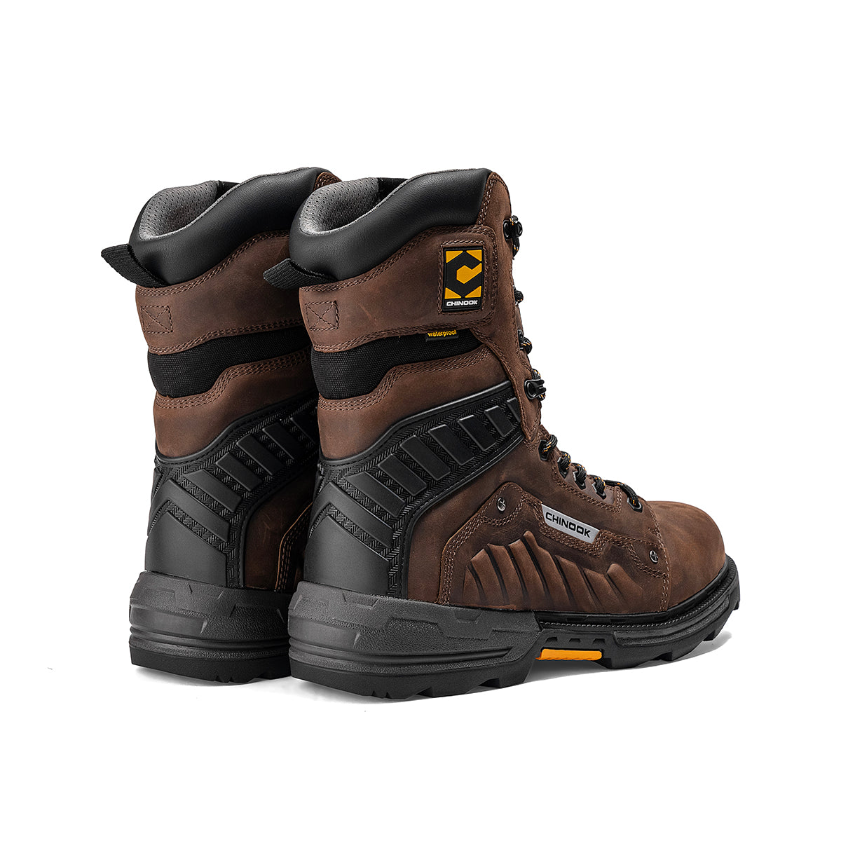 Scorpion 9” Plain Toe Waterproof Work Boot – Brown (by Chinook® Footwear)