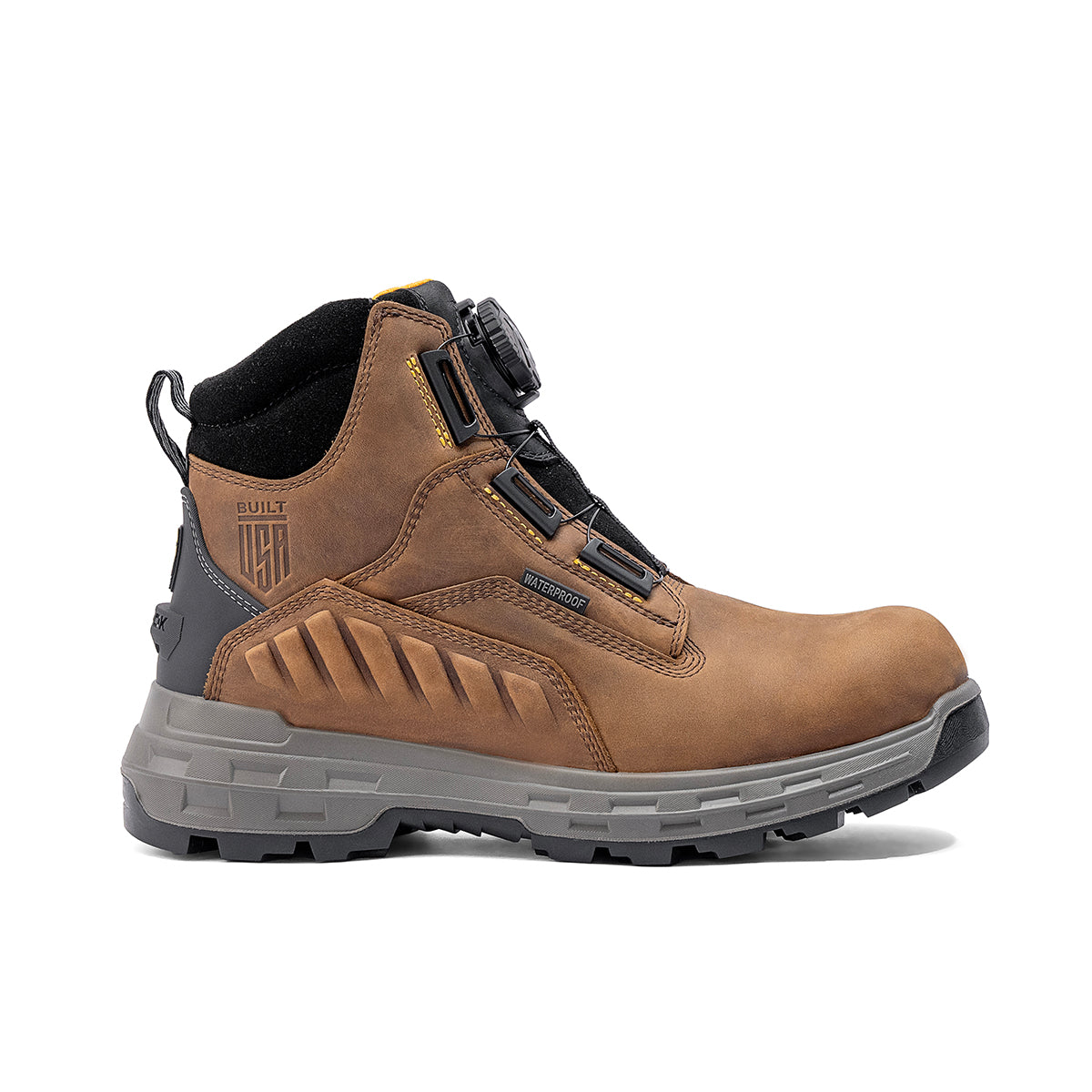 Wildwood 6” Soft Toe Turbolace™ Work Boot - Brown - Made in USA (by Chinook® Footwear)