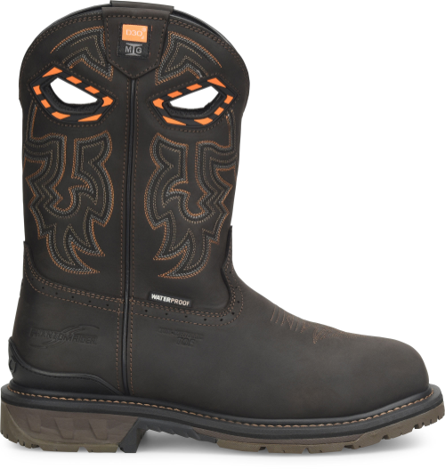 Composite Toe Boots 11" Phantom Rider Burner - Waterproof Work Boots With Wide Square Toe