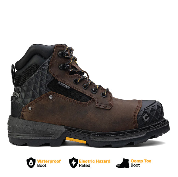 Pallet Jack 6" Composite Toe Waterproof Work Boot – Brown (by Chinook® Footwear)