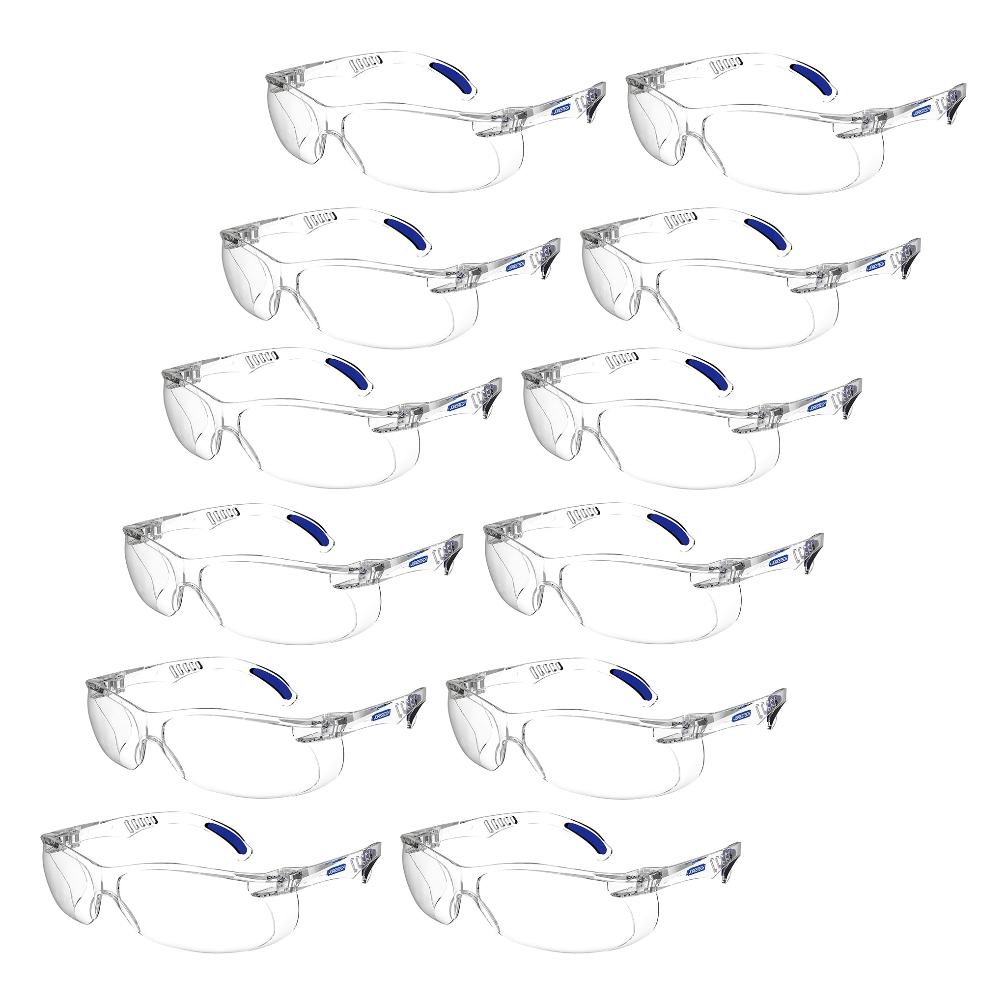 Panoramic Safety Glasses with Side Shields for High Impact Protection