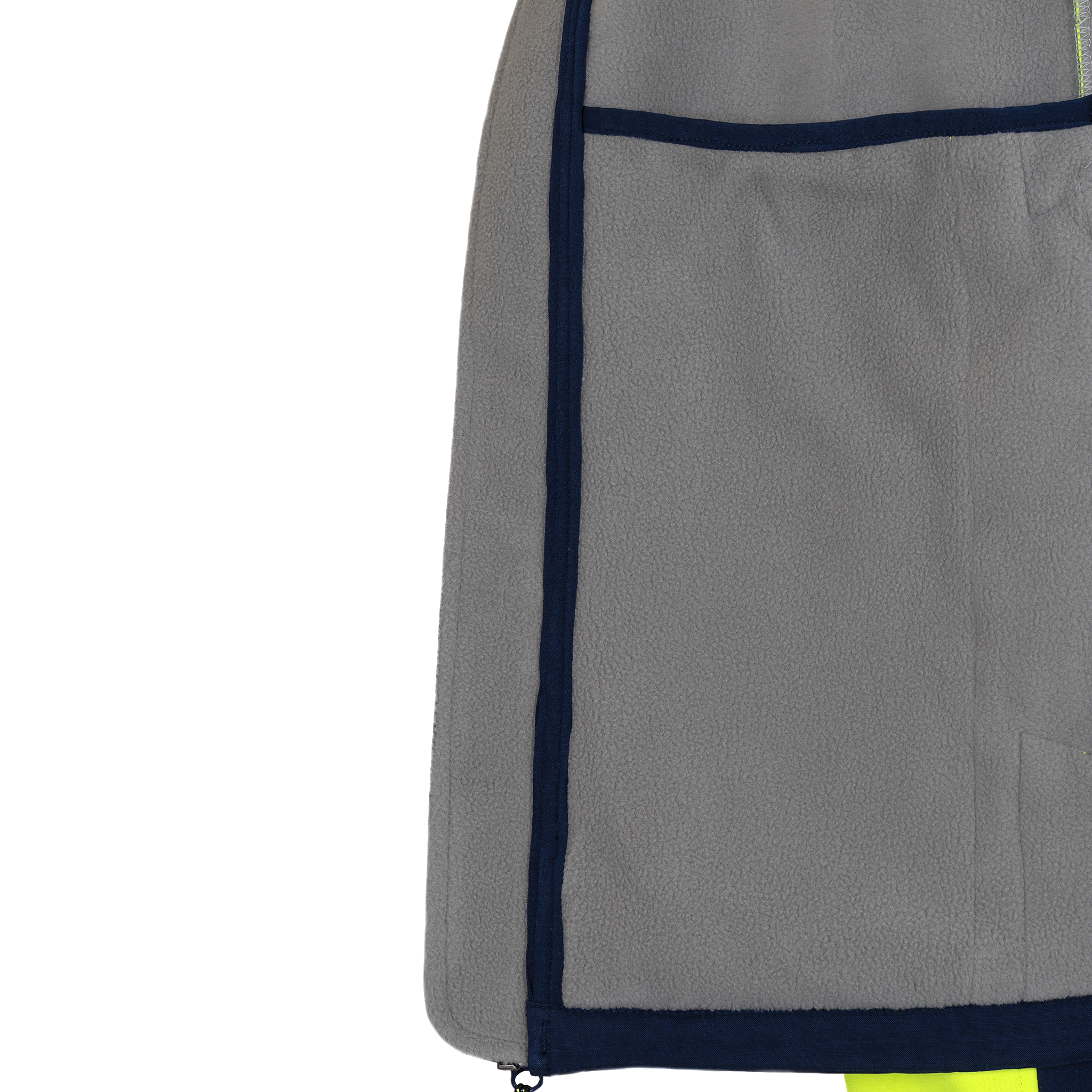 Hi-Vis Softshell Water Repellent Fleece Lined Safety Jacket with Reflective Strips