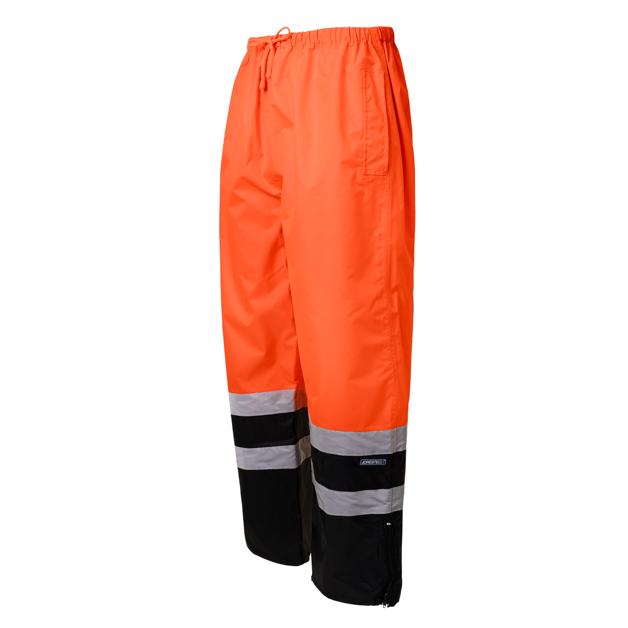 Hi-Vis Yellow/Black Rain Pants with Reflective Strips
