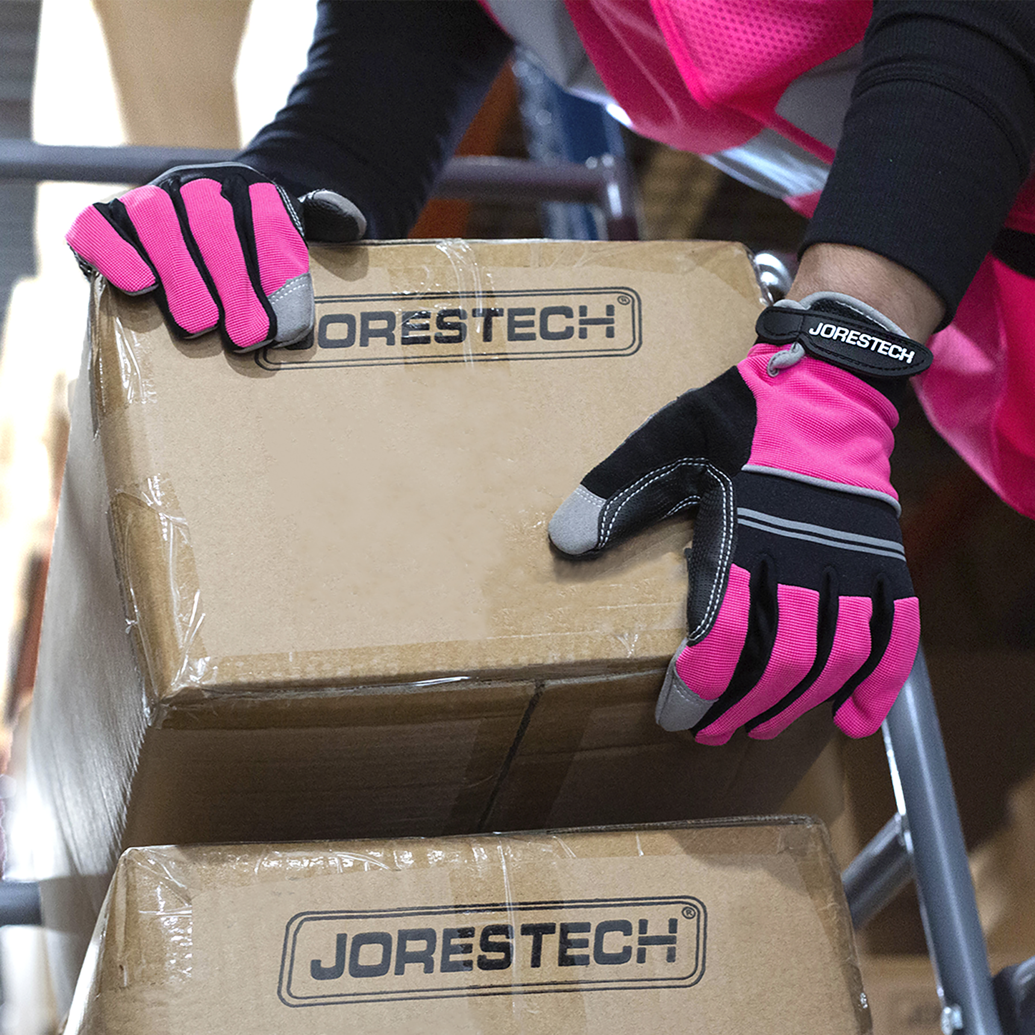 Safety Work Gloves with Anti-Slip Silicone Dotted Palms