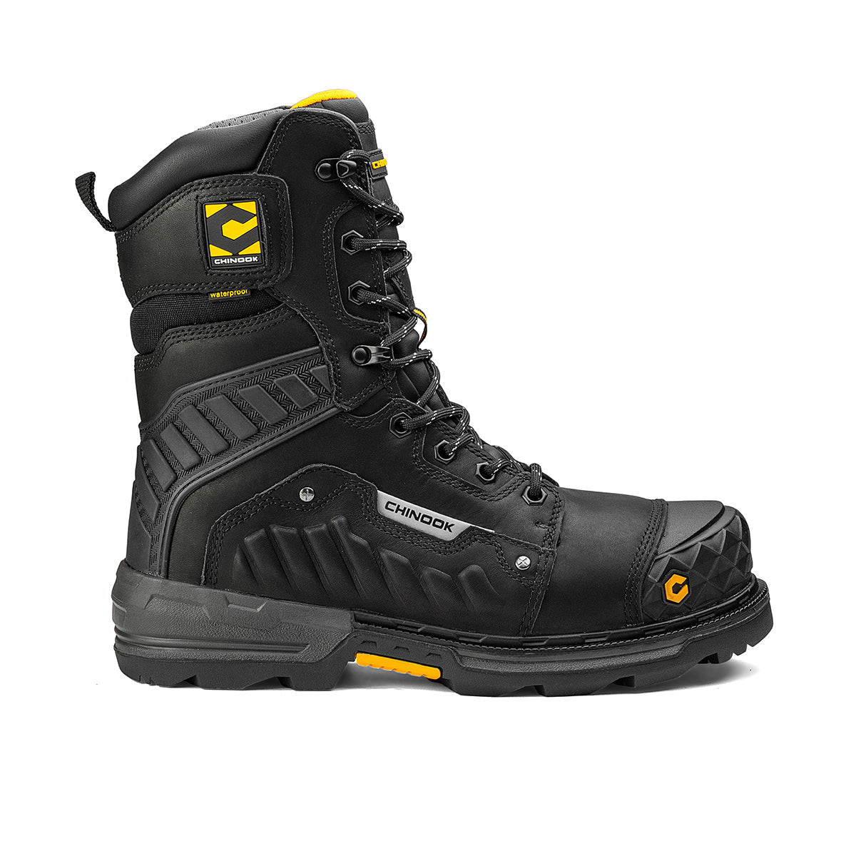 Scorpion 9” Composite Toe Men’s Waterproof Work Boot - Black (by Chinook® Footwear)