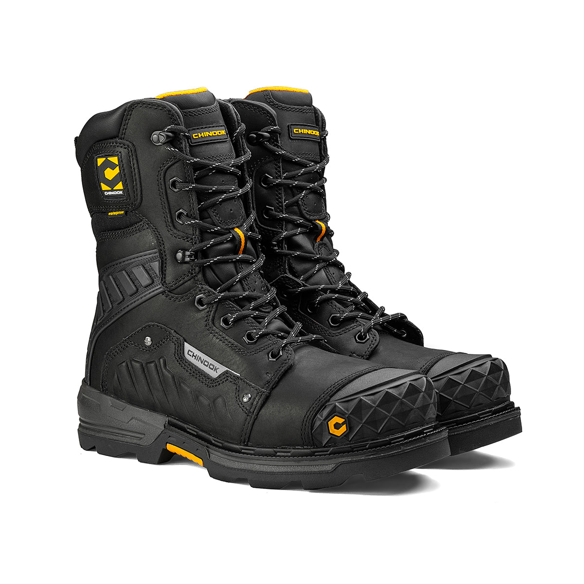 Scorpion 9” Composite Toe Men’s Waterproof Work Boot - Black (by Chinook® Footwear)