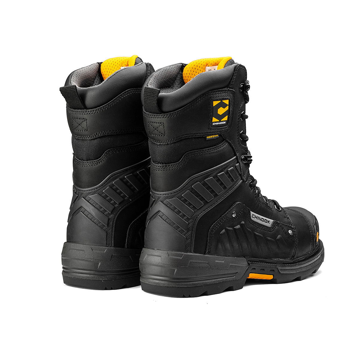 Scorpion 9” Composite Toe Men’s Waterproof Work Boot - Black (by Chinook® Footwear)