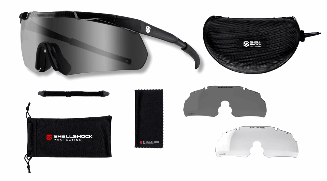 ShellShock SWITCH™ Interchangeable-Lens Ballistic Glasses — Z87+