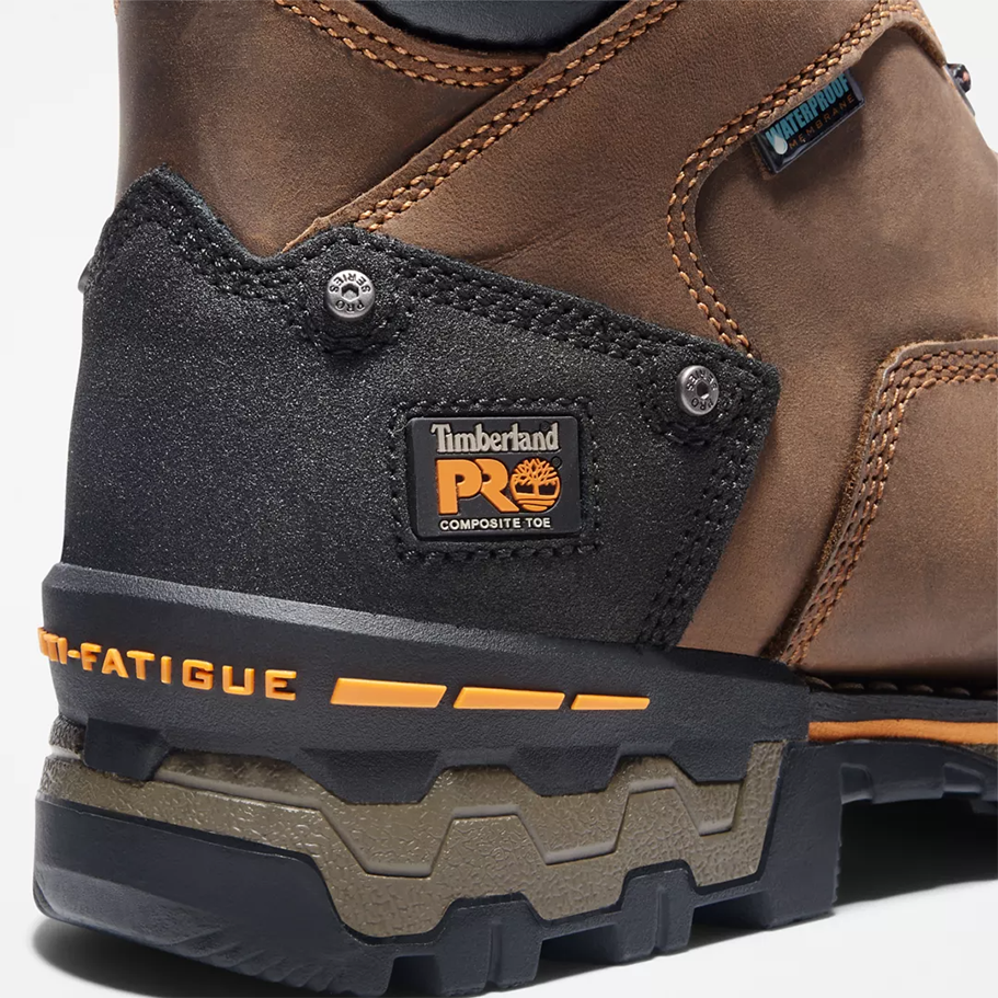 Composite Toe Boots | 6 Inch Waterproof Safety Work Boots With Anti Fatigue Footbed