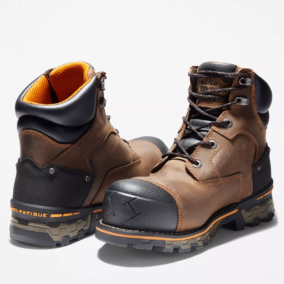 Composite Toe Boots | 6 Inch Waterproof Safety Work Boots With Anti Fatigue Footbed