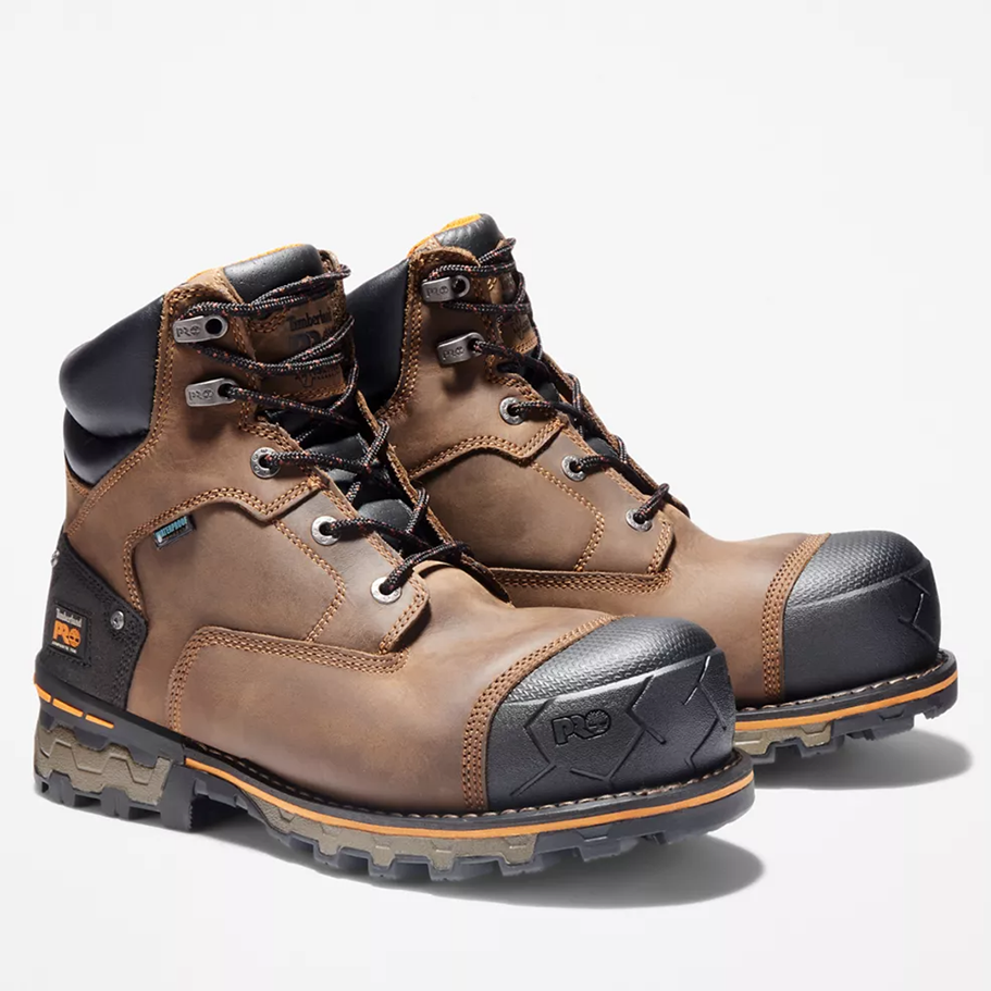 Composite Toe Boots | 6 Inch Waterproof Safety Work Boots With Anti Fatigue Footbed