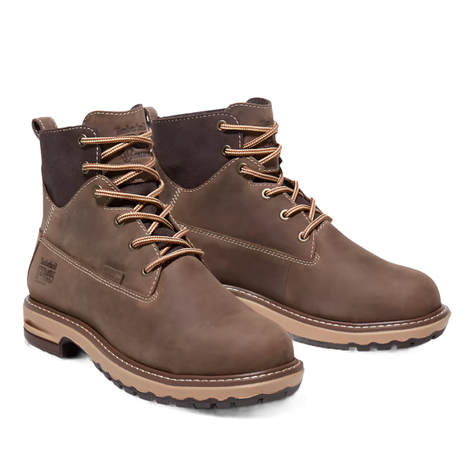 Women's Alloy Toe Boots - Waterproof Safety Boots With Full-Grain Leather Comfort