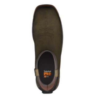 Composite Safety Toe Boots - Waterproof Leather Work Shoes With Shock Absorption