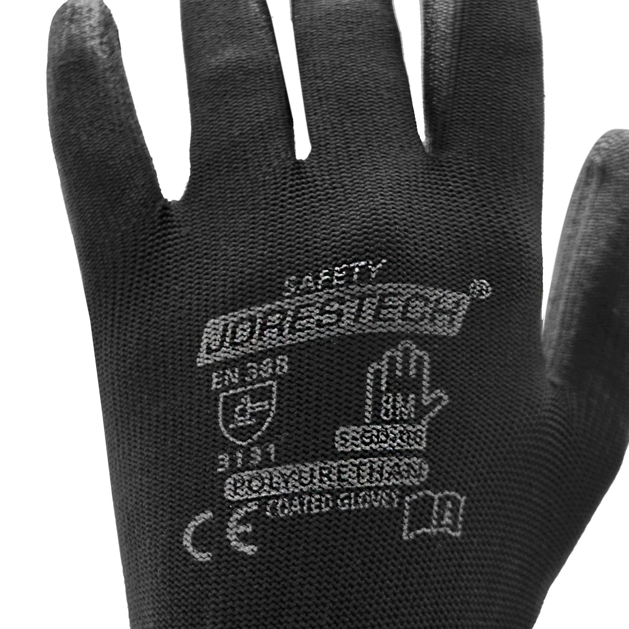 Thin Safety Work Gloves with Polyurethane Dipped Palms – Pack of 12